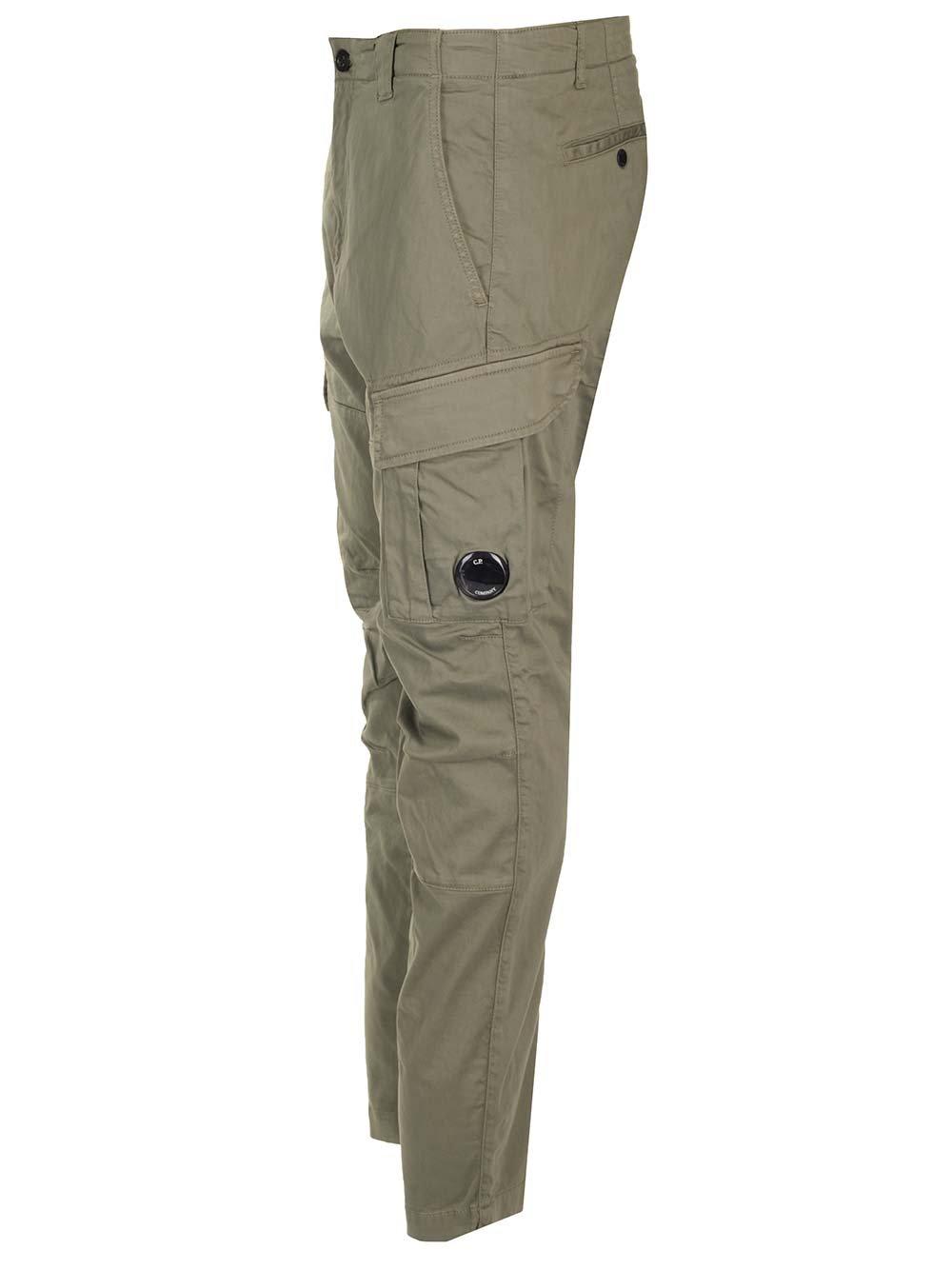 Shop C.p. Company Cargo Long Trousers In Agave
