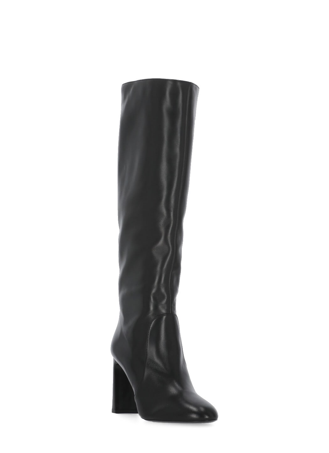 Stuart Weitzman Babette Tubo 85 Leather Knee-high Boots In Black