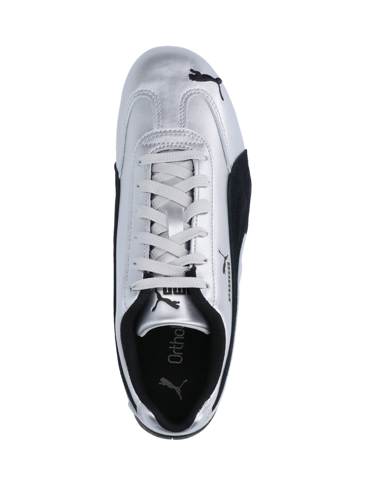 Puma Silver Speedcat Metallic Sneakers In Gray