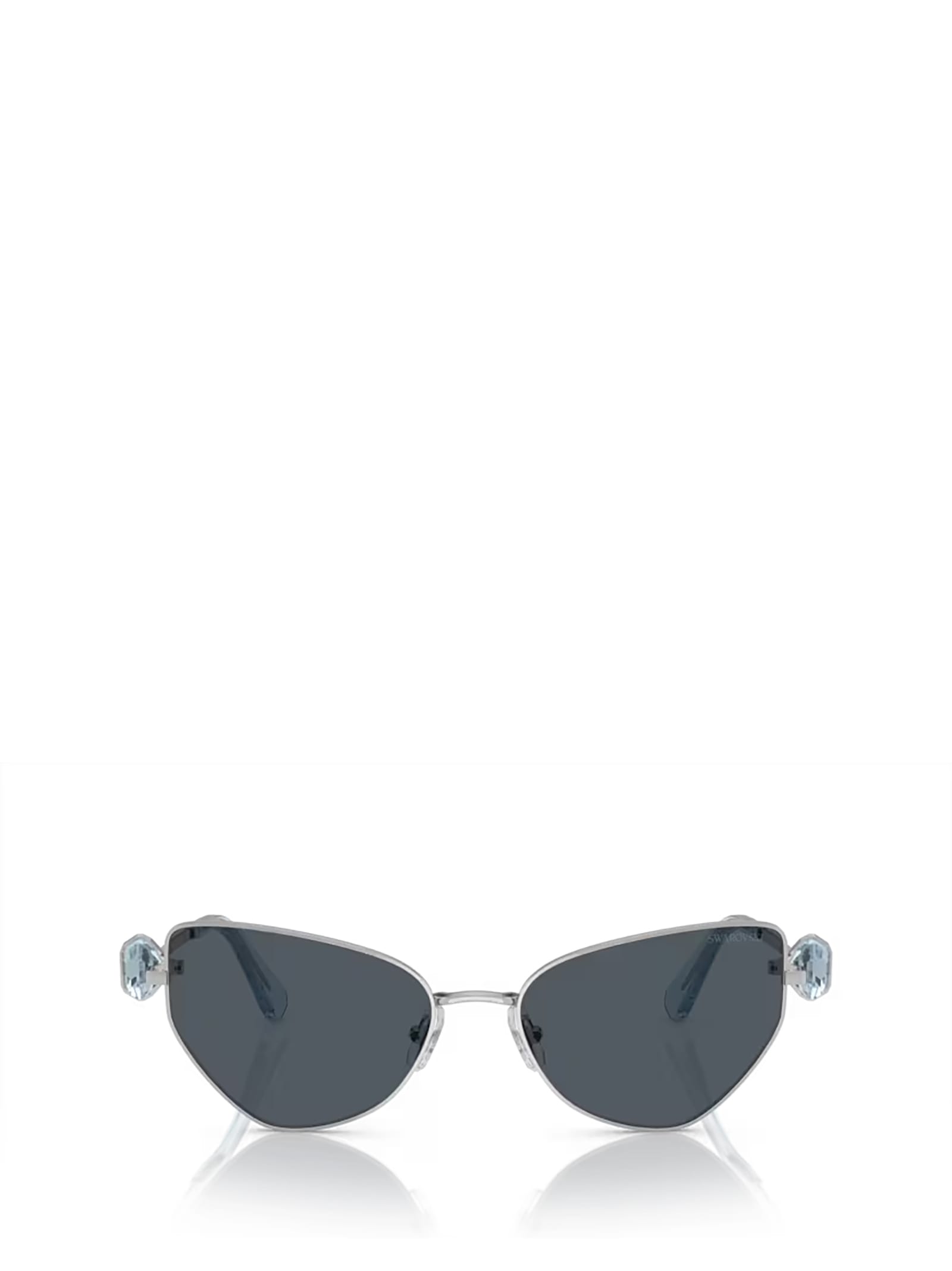 Shop Swarovski Sk7003 Silver Sunglasses