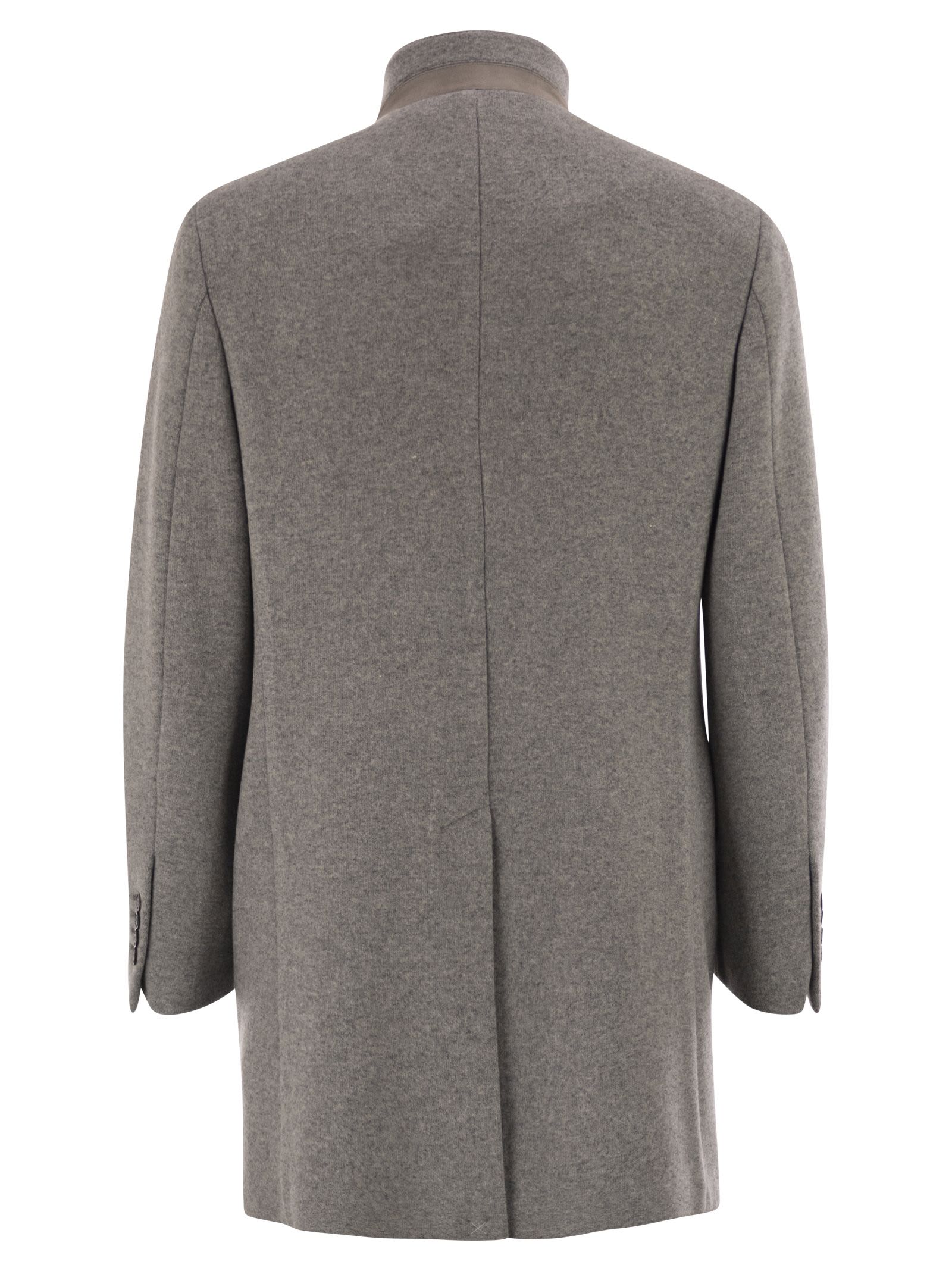 Fay Wool Coat In Gray