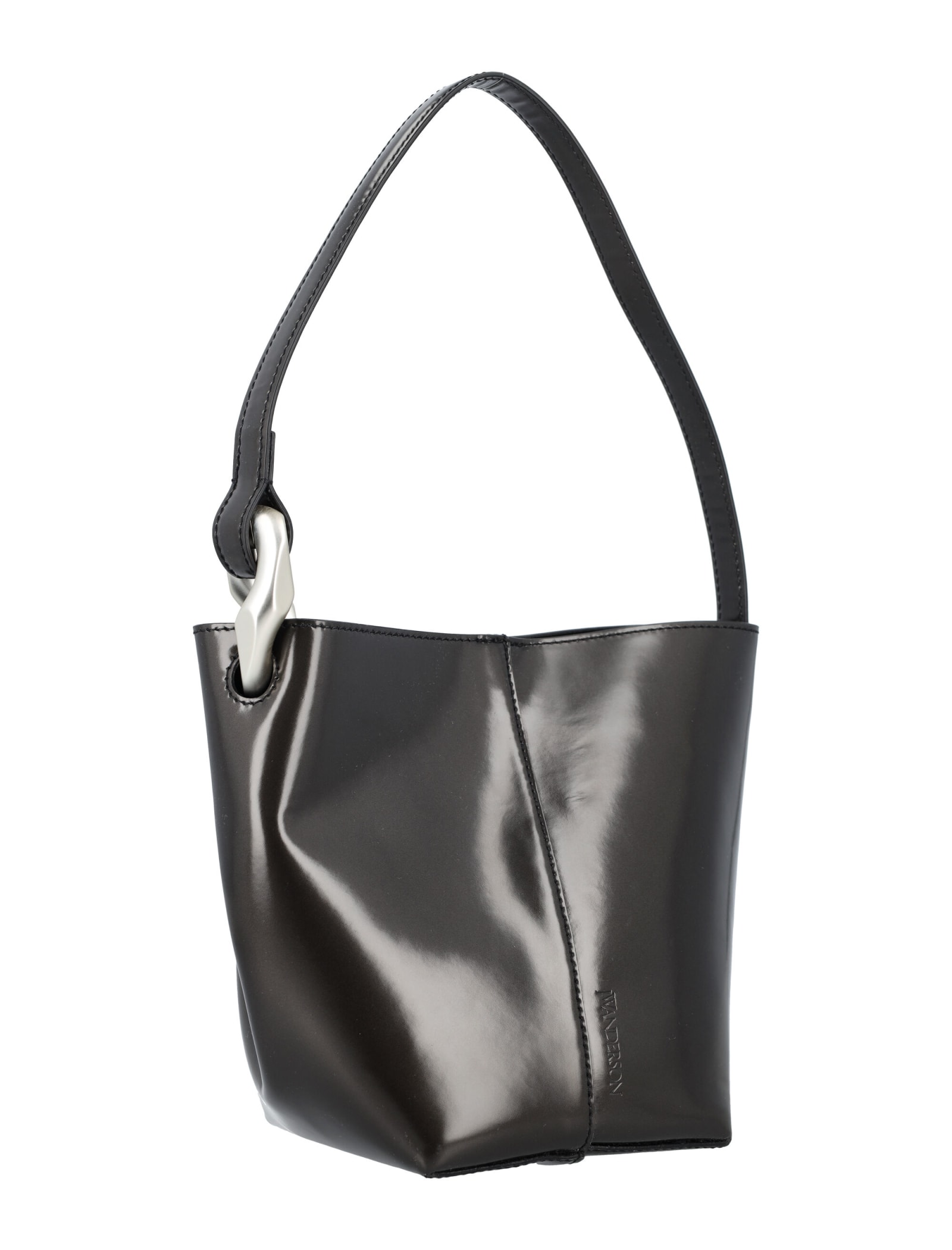 Shop Jw Anderson The Jwa Corner Small Bucket In Black