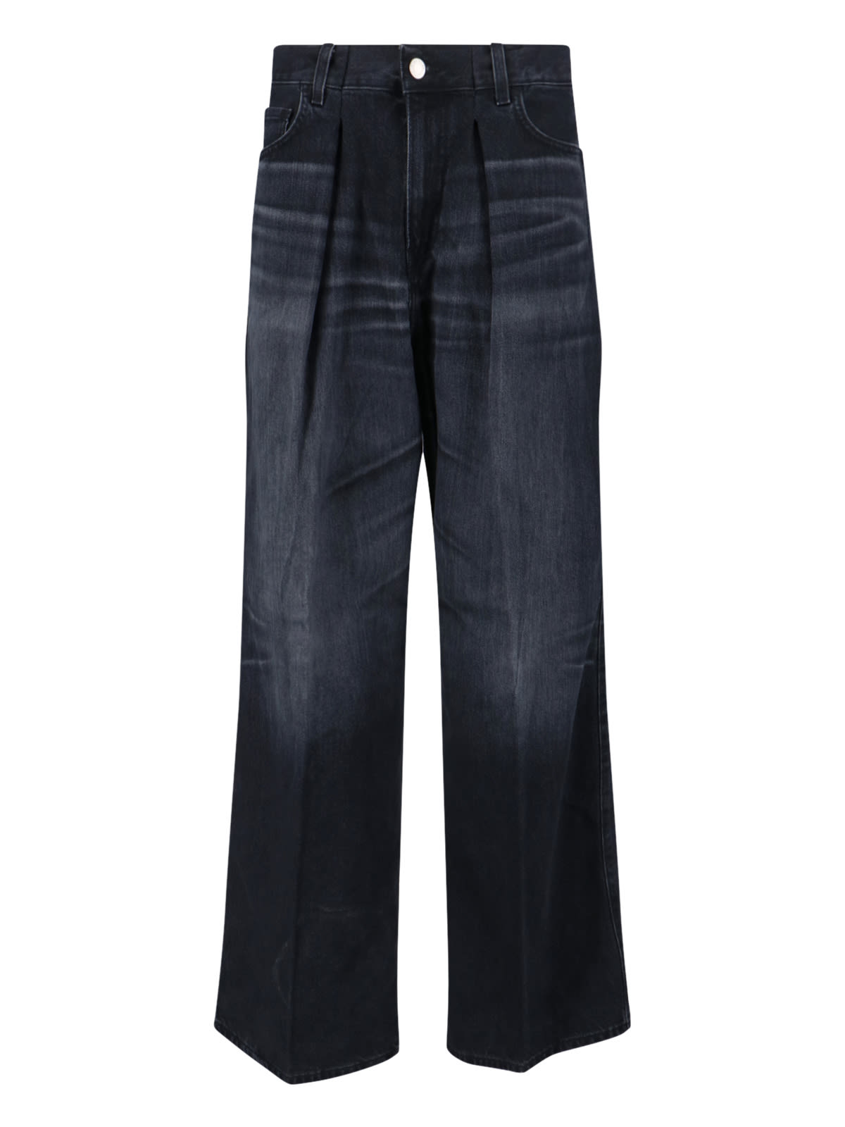 candy Black Tencel Loose Jeans