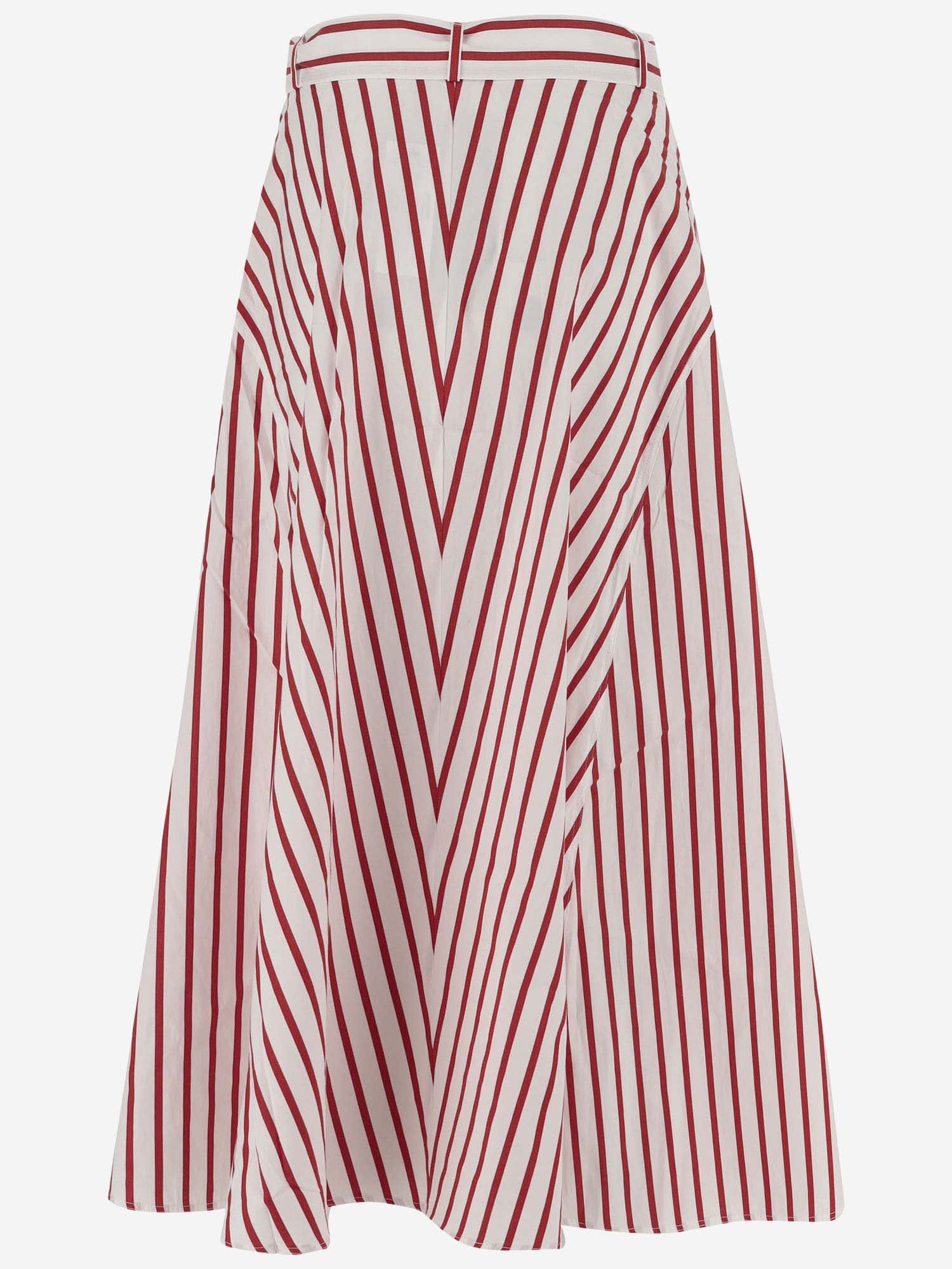 Shop Polo Ralph Lauren Striped Cotton Skirt