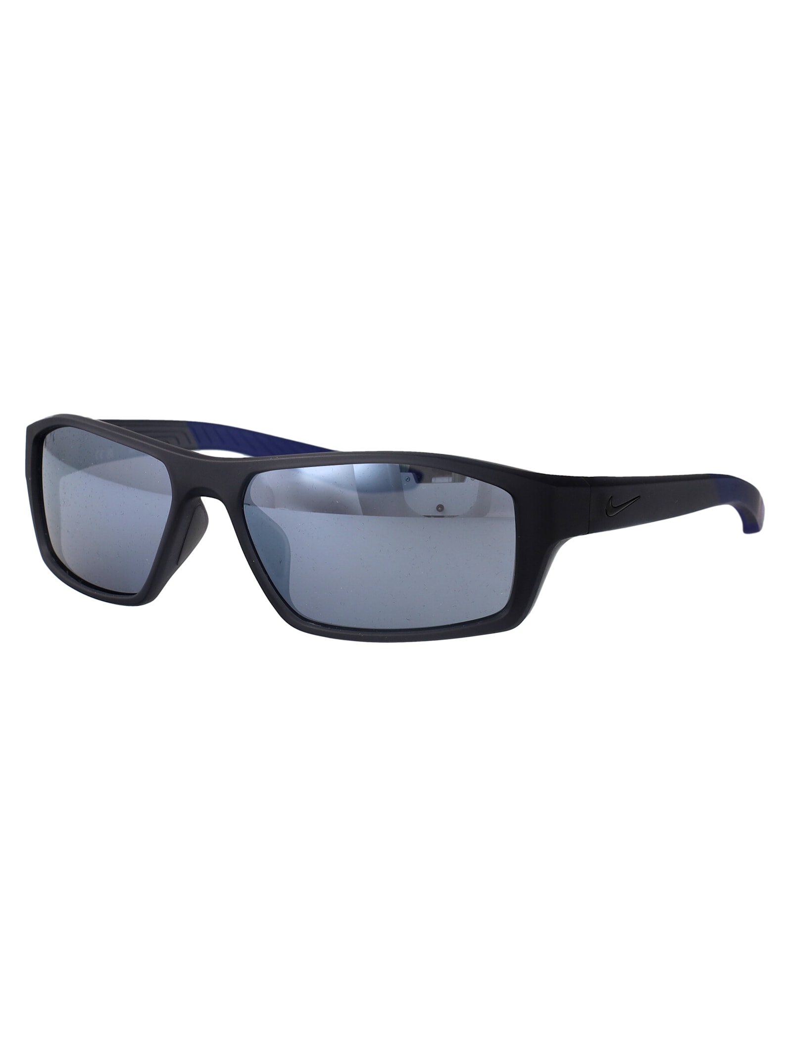 Nike Brazen Shadow Sunglasses In 012 Grey W/ Silver Flash Matte Dark Grey