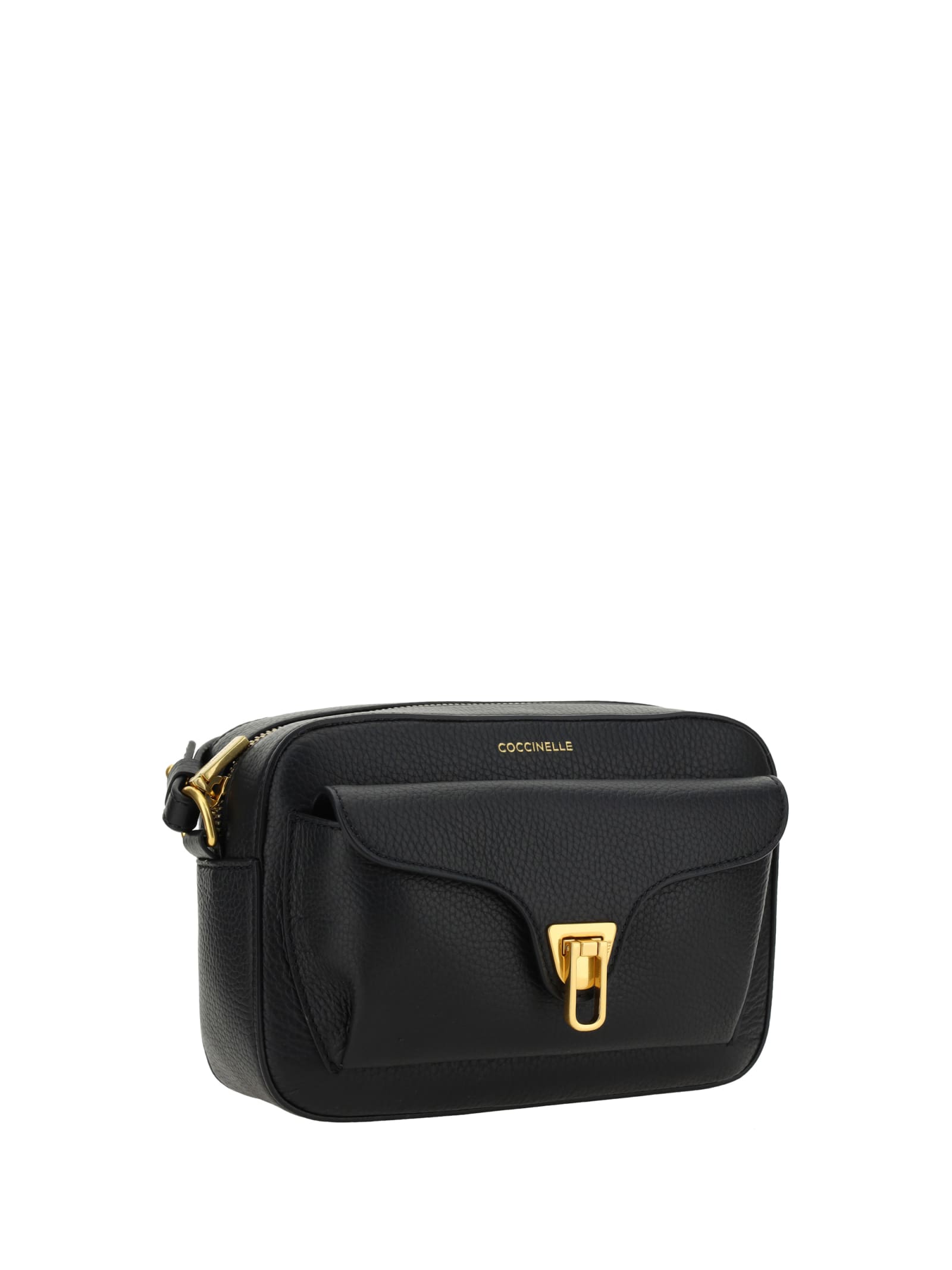 Shop Coccinelle Beat Soft Shoulder Bag In Noir