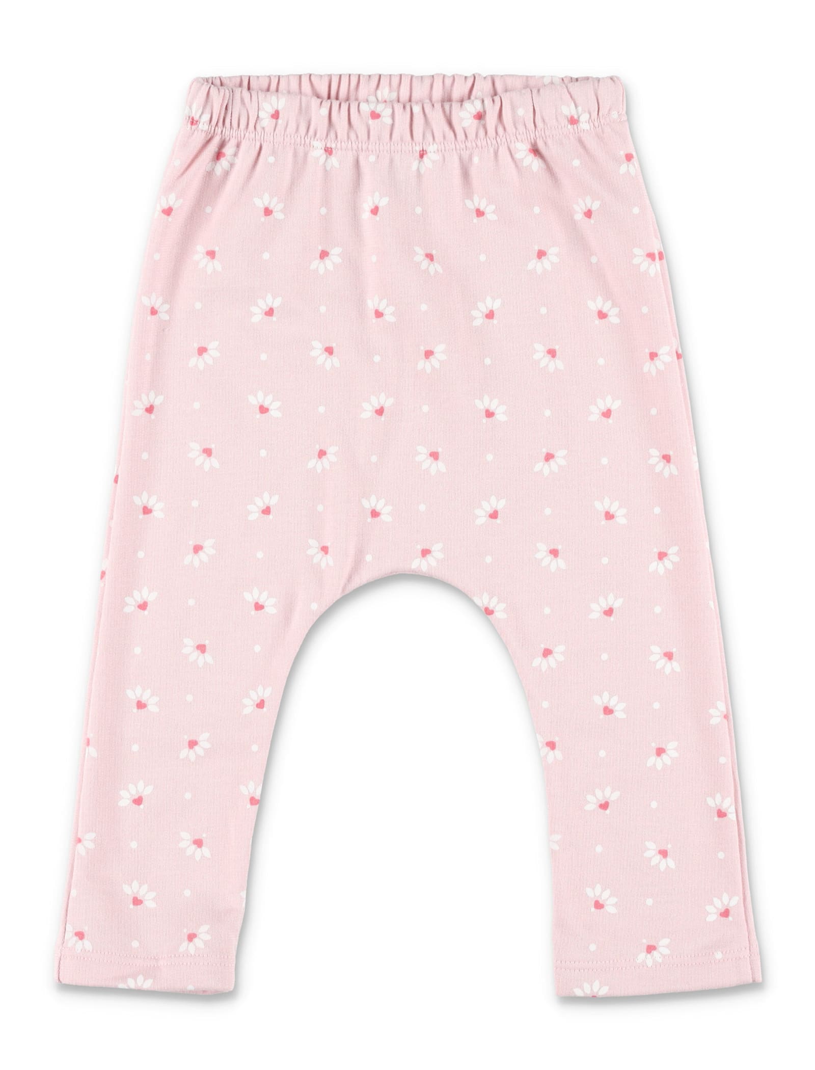 Petit Bateau Baby Heart-print Fleece Set With Embroidered Body In Pink