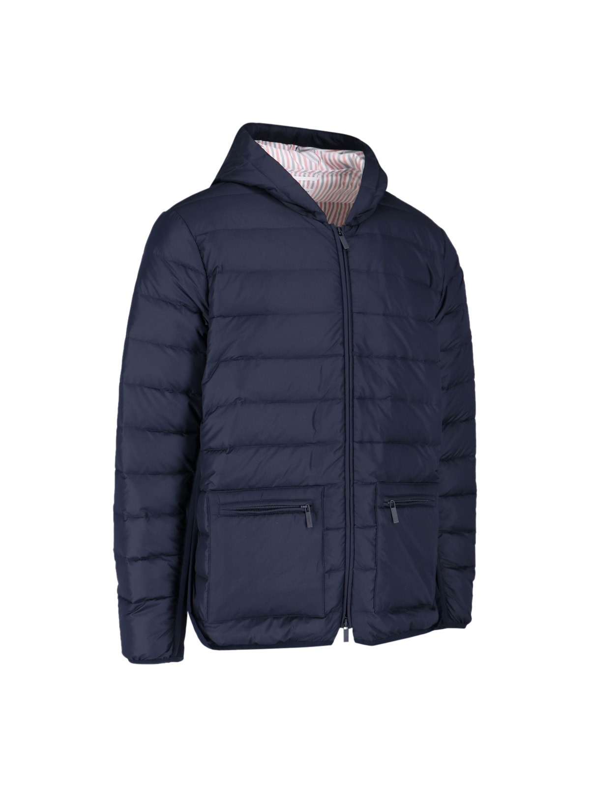 Shop Thom Browne 4-bar Down Jacket In Blue