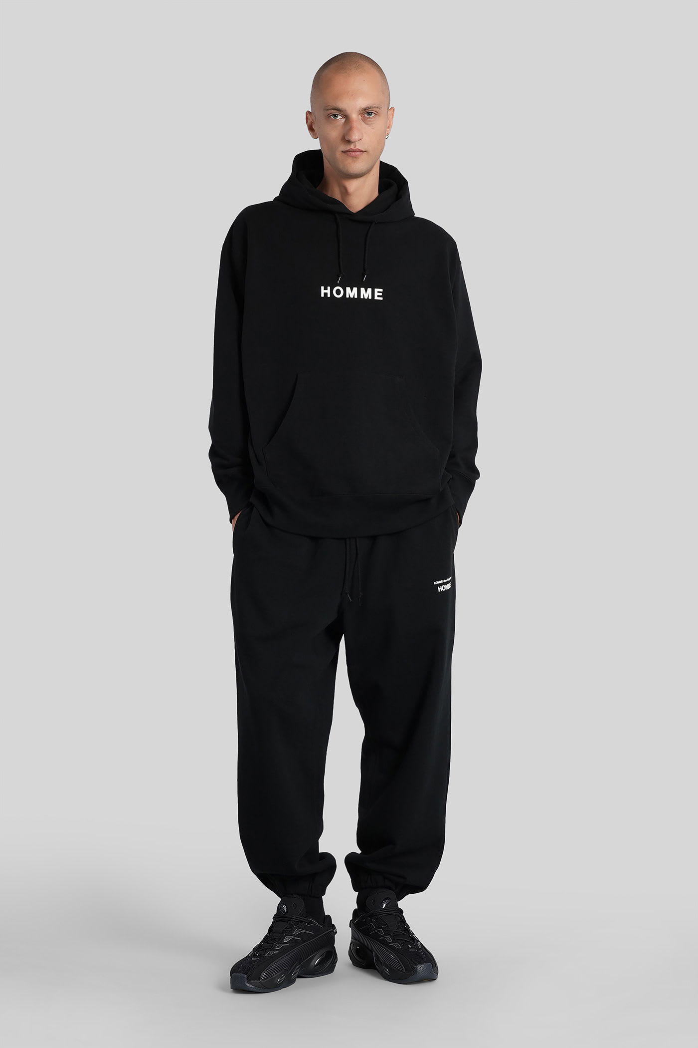 Comme Des Garçons Homme Deux Sweatshirt In Black Cotton In Black