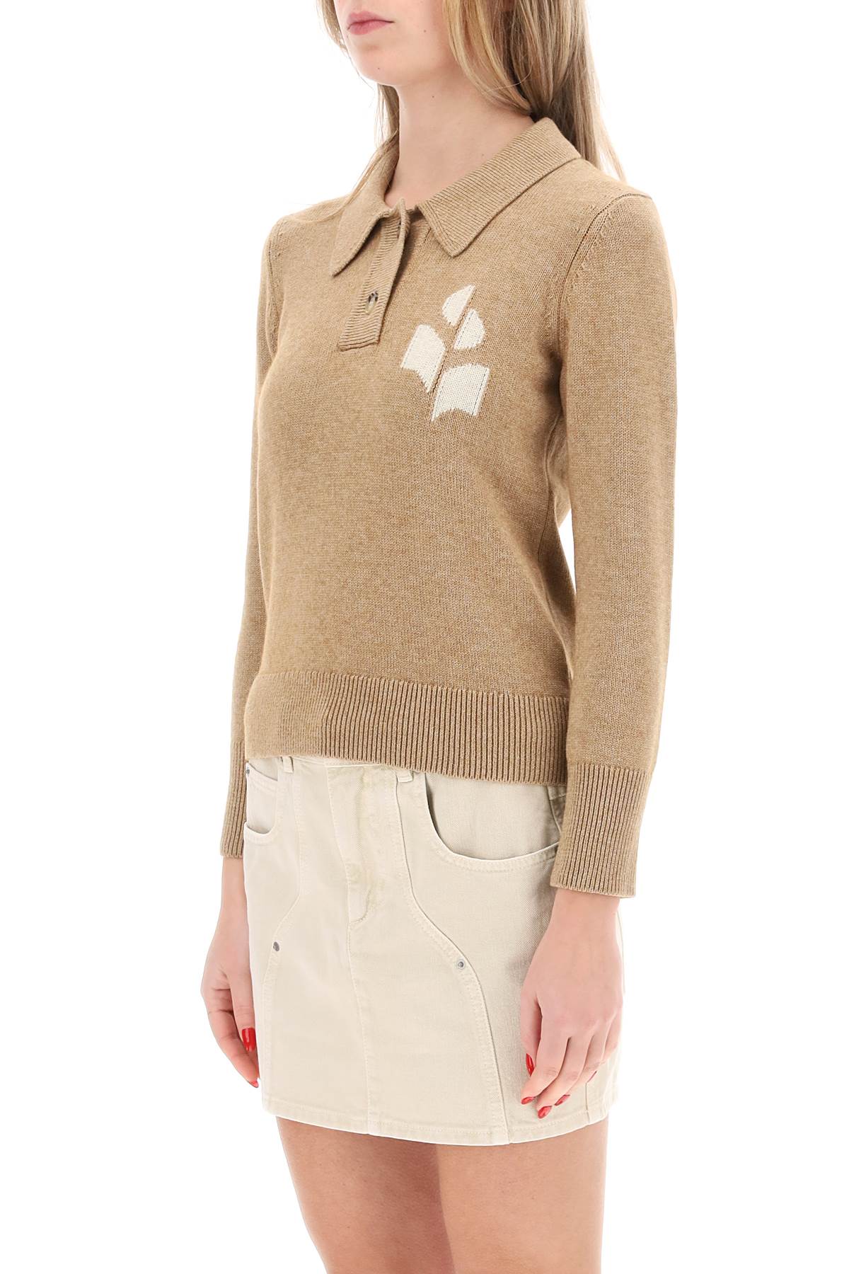 Isabel Marant Étoile Isabel Marant Etoile Nola Cotton-wool Blend Sweater In Brown