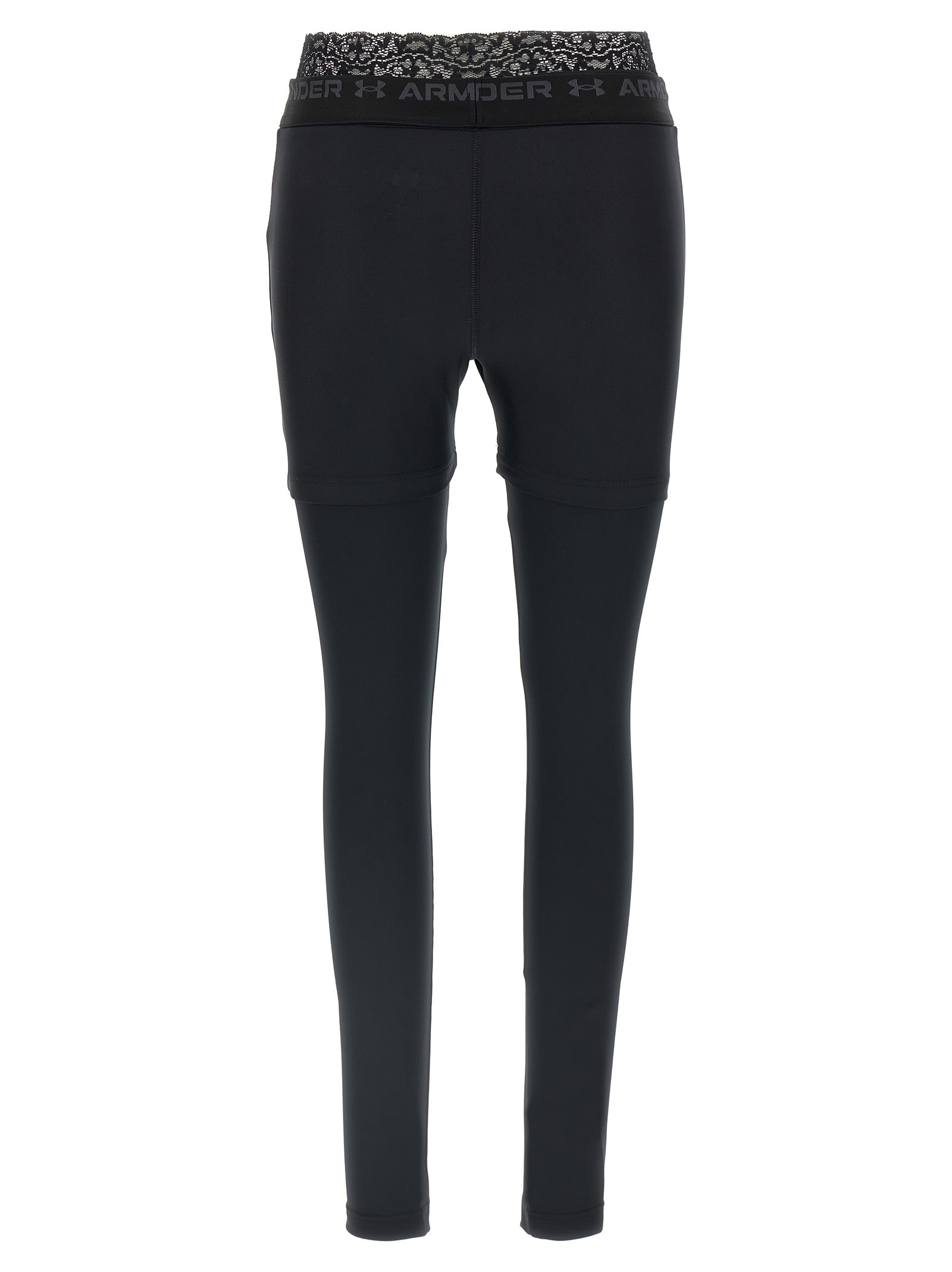 Balenciaga Black Under Armour Edition Layered Leggings In Black