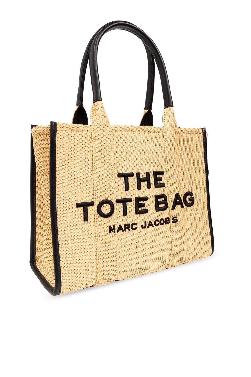 Marc Jacobs The Large Woven Top Handle Bag In Beige