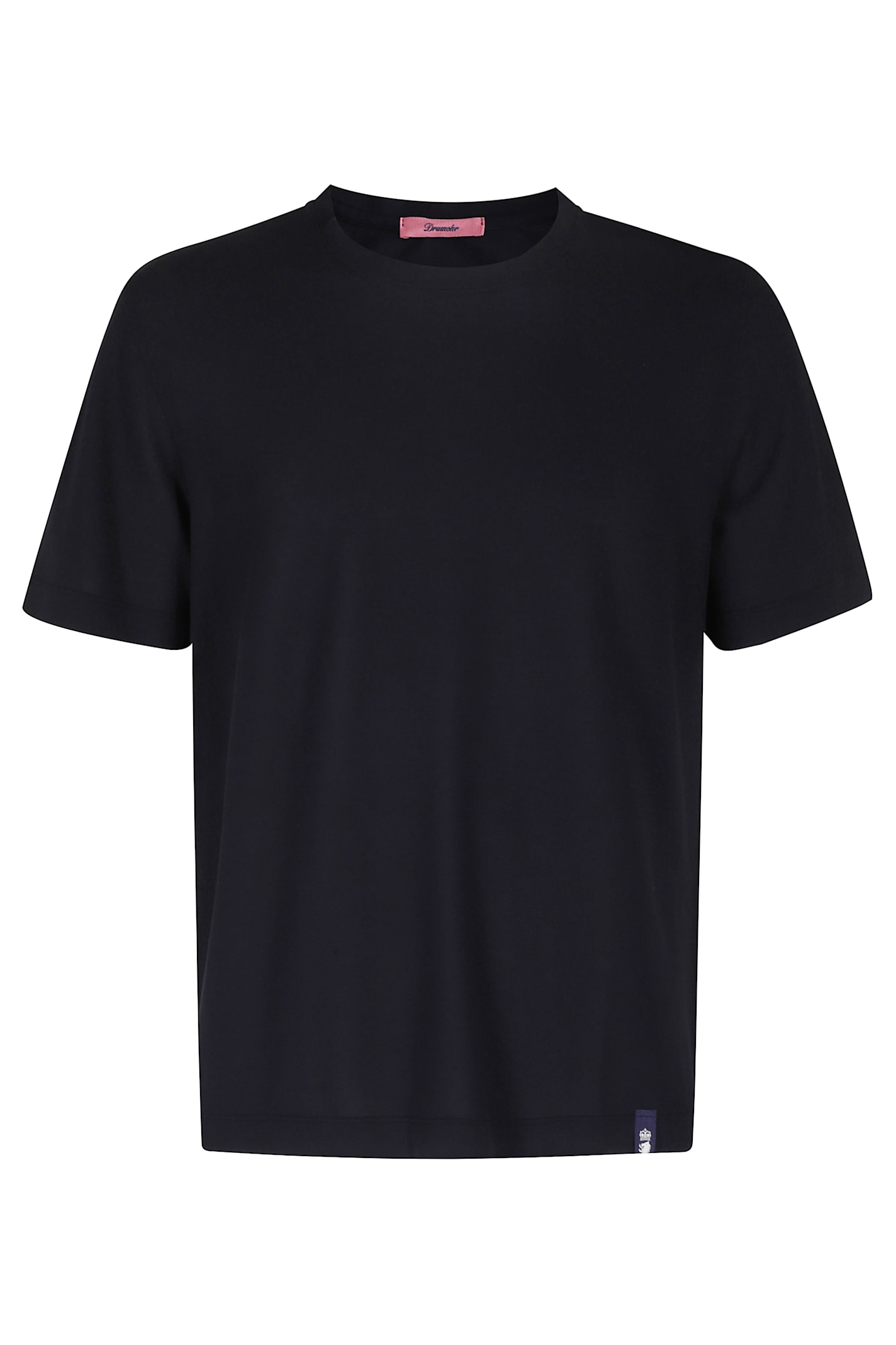 Drumohr Tshirt Mm Ice Cotton In Black