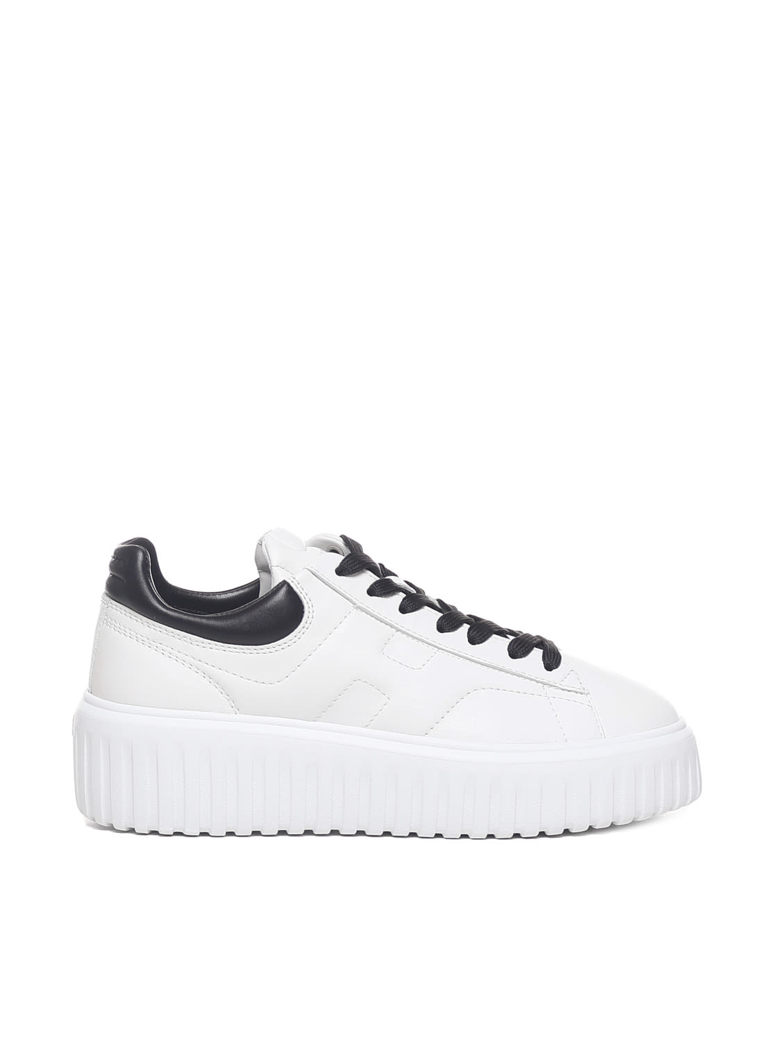 Shop Hogan H-stripes Sneakers In White