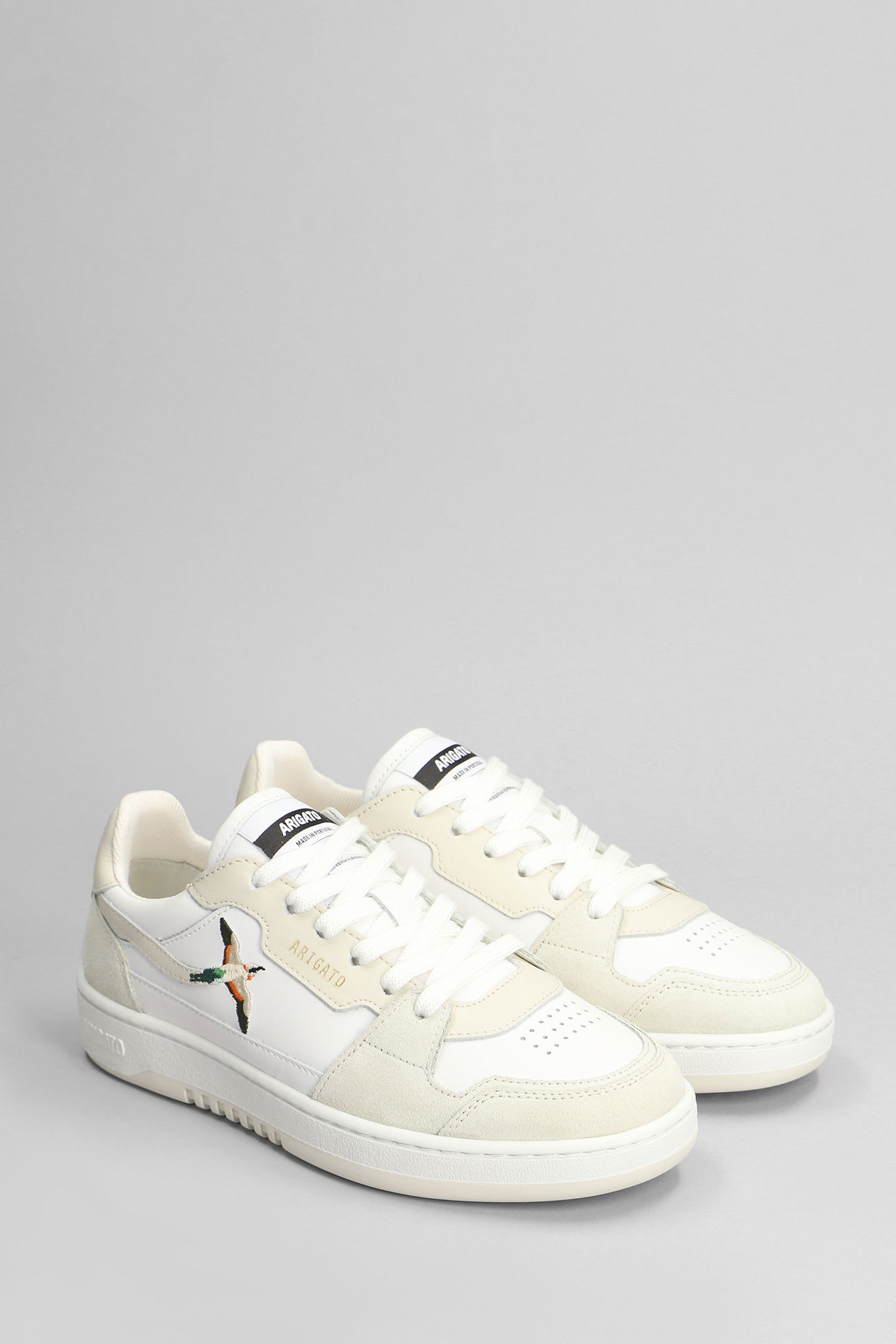 Axel Arigato Clean 90 B Bird Sneakers In White Leather In White