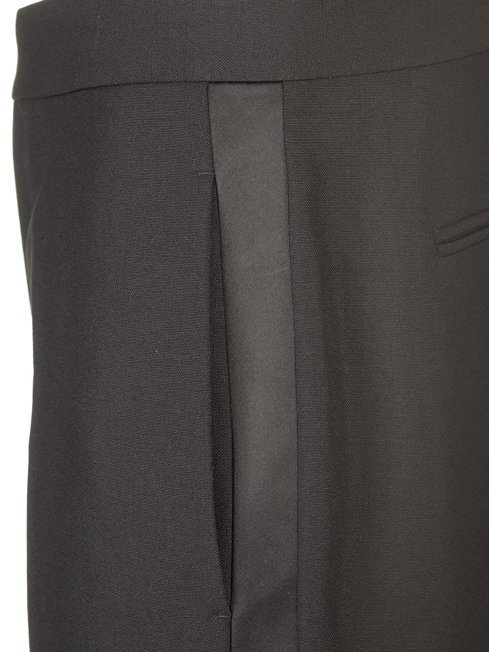 Shop Versace Tailored Trousers In Black