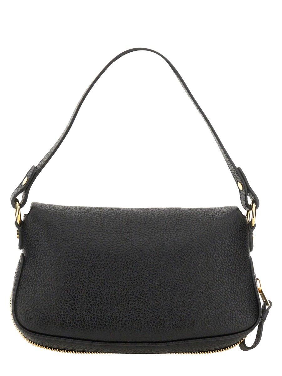 Tom Ford Folded-design Pebbled-leather Shoulder Bag