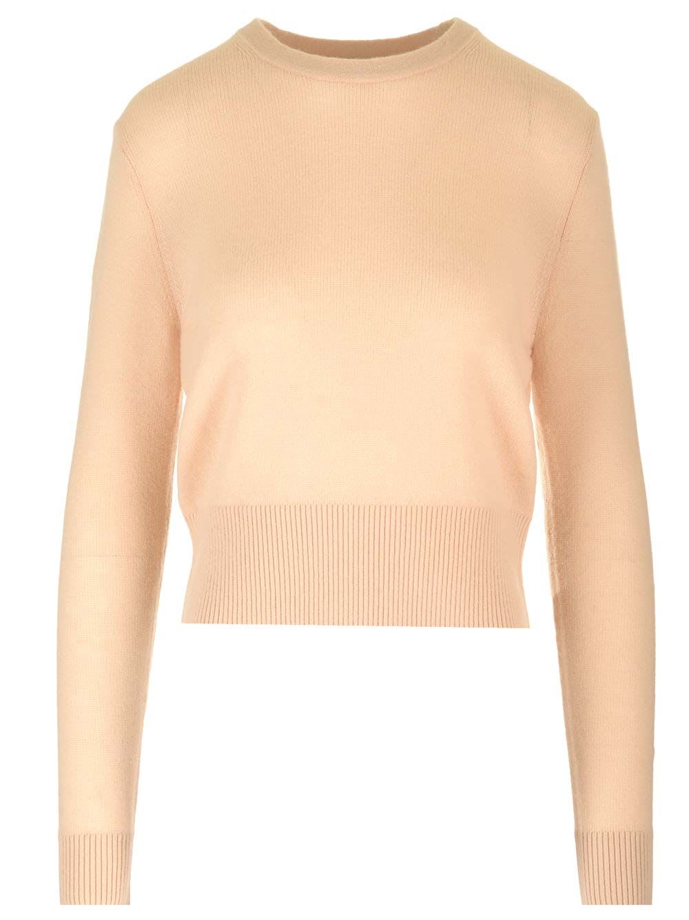 Shop Forte Forte Cashmere Wool Gauze Sweater In Rose