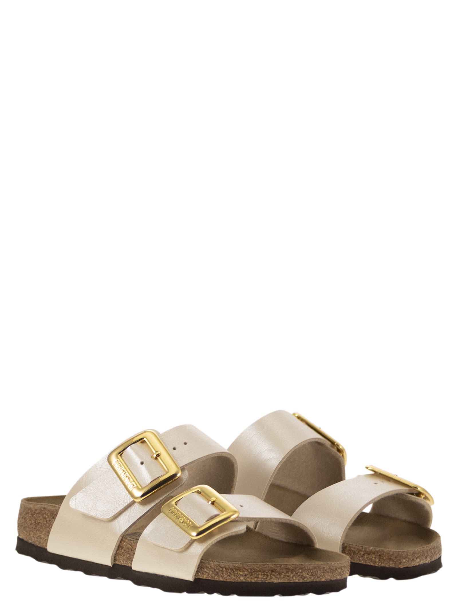 Birkenstock Sydney Cb - Sandal With Two Straps And Buckles In Pearl