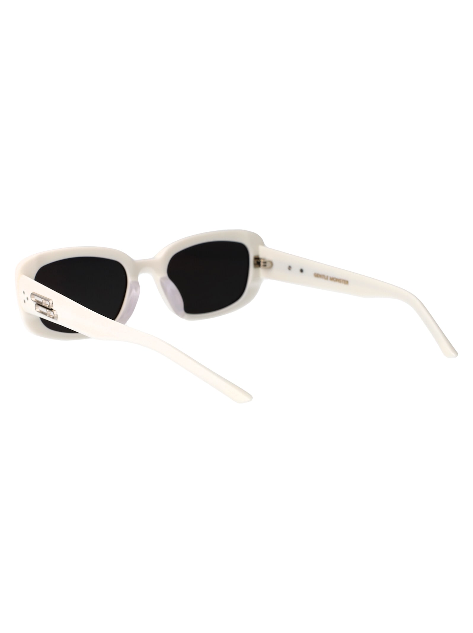 Gentle Monster W2 White Acetate Sunglasses In W2 White