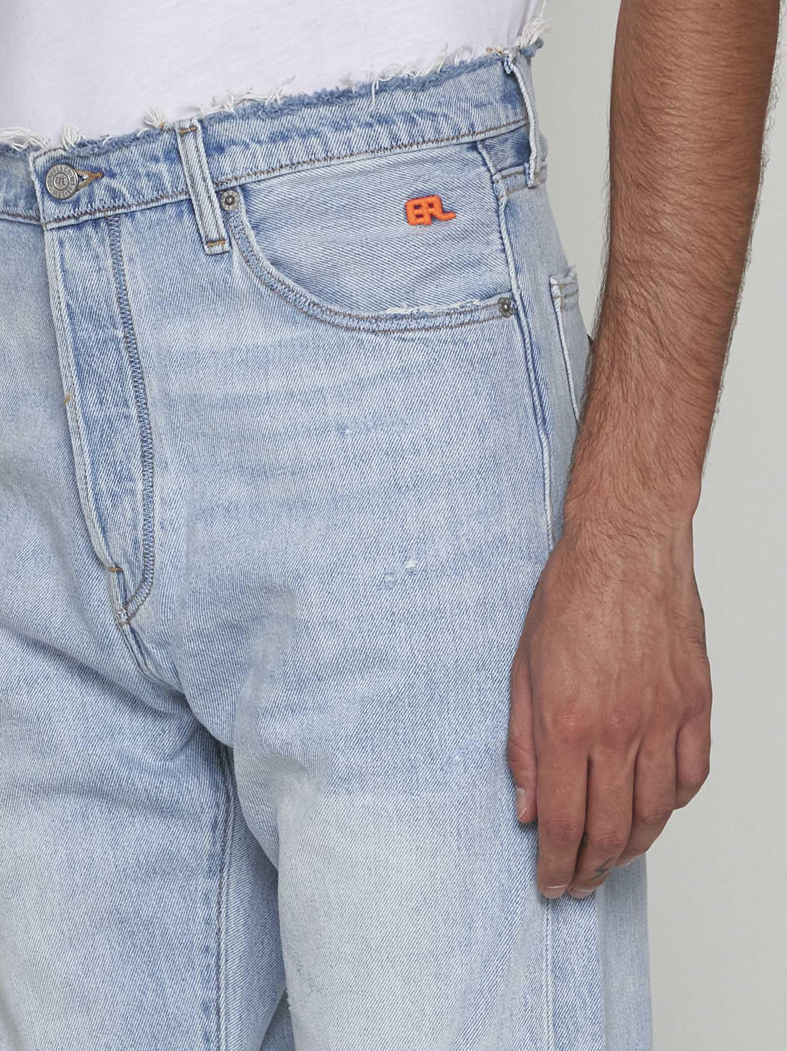 Shop Erl X Levis 501 Jeans In Blue