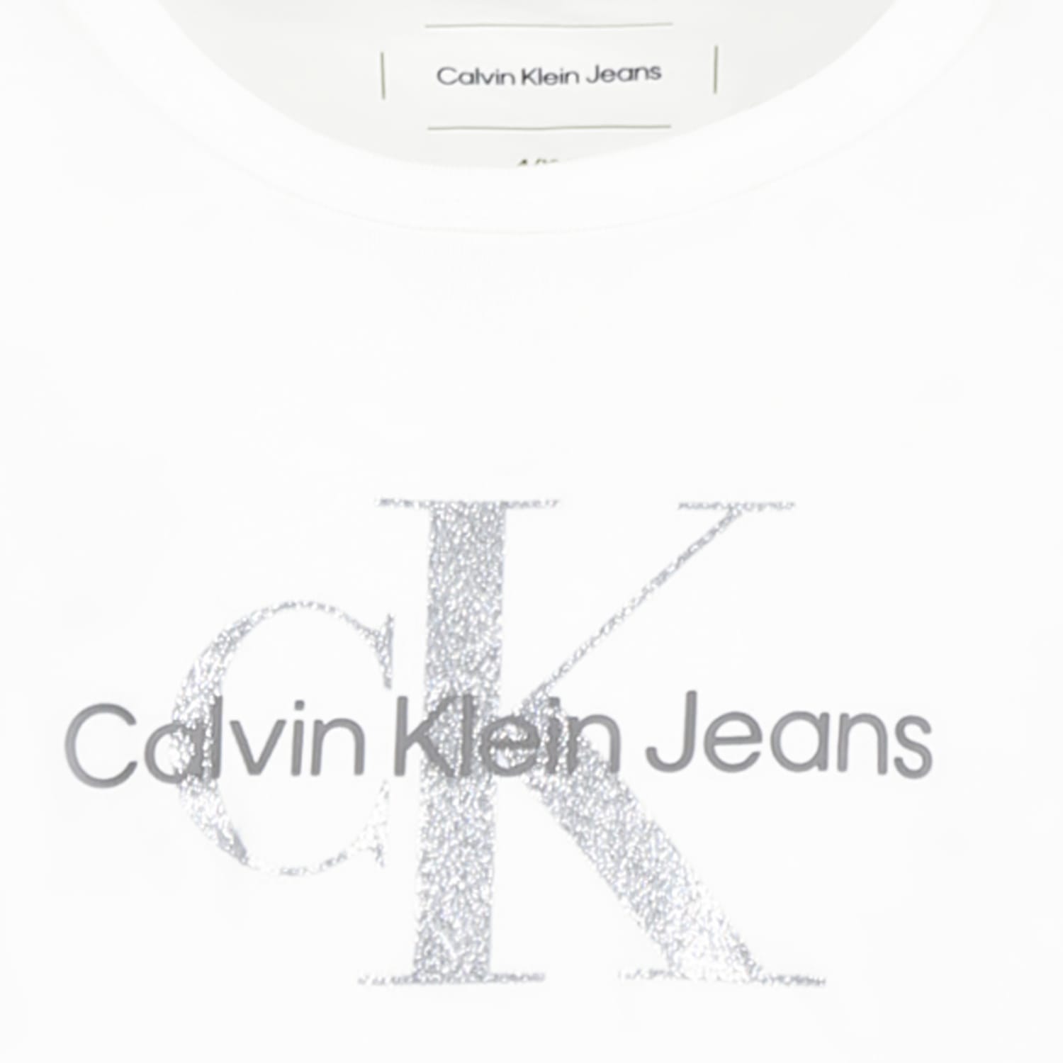Shop Calvin Klein White T-shirt For Girl With Logo