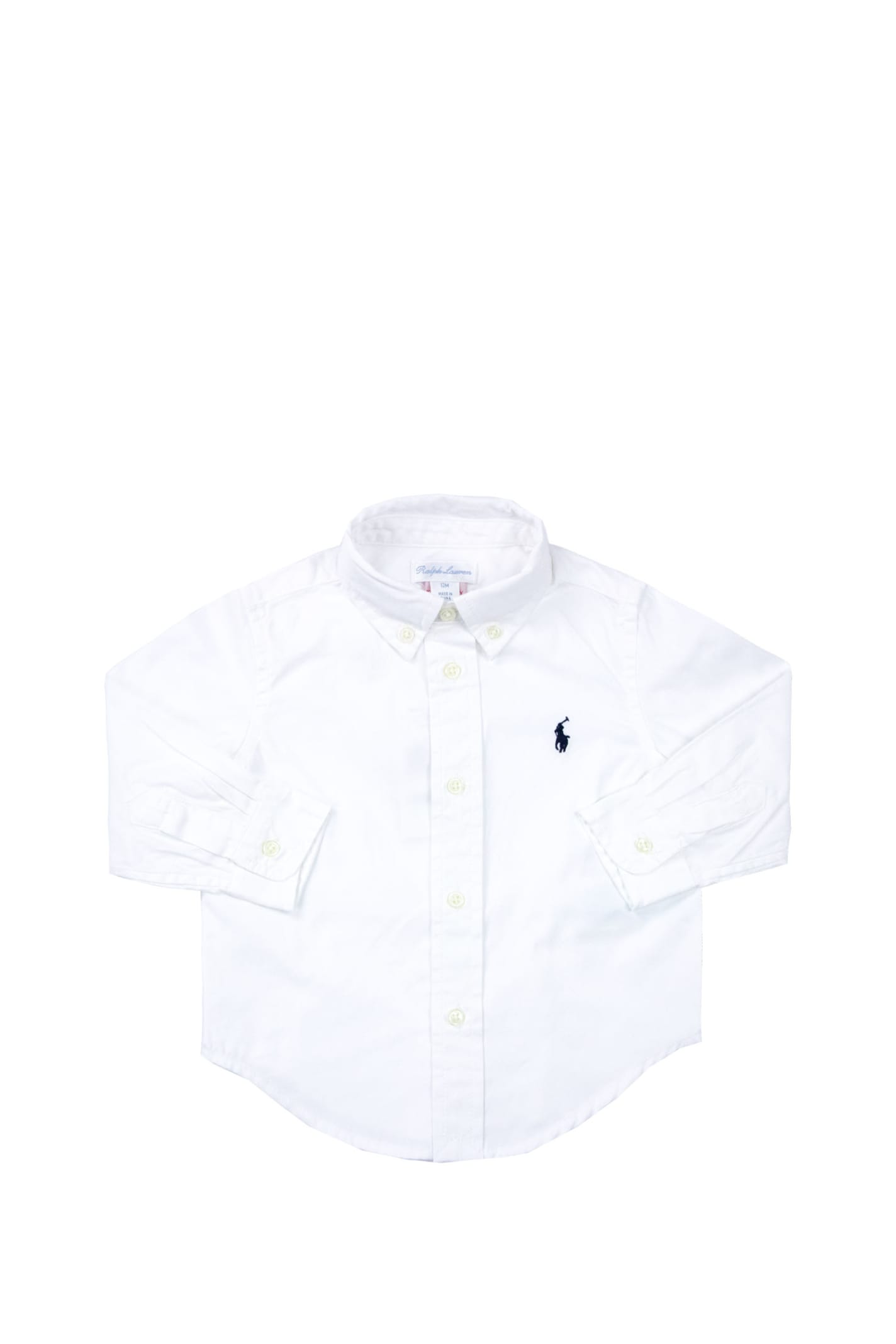 Shop Ralph Lauren Cotton Shirt In White