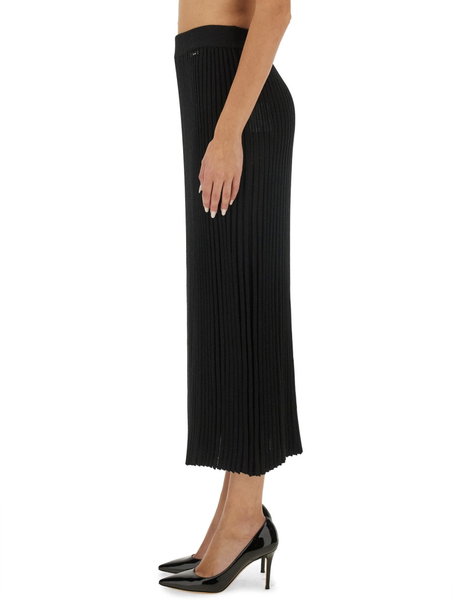 Kiton Knit Skirt In Black