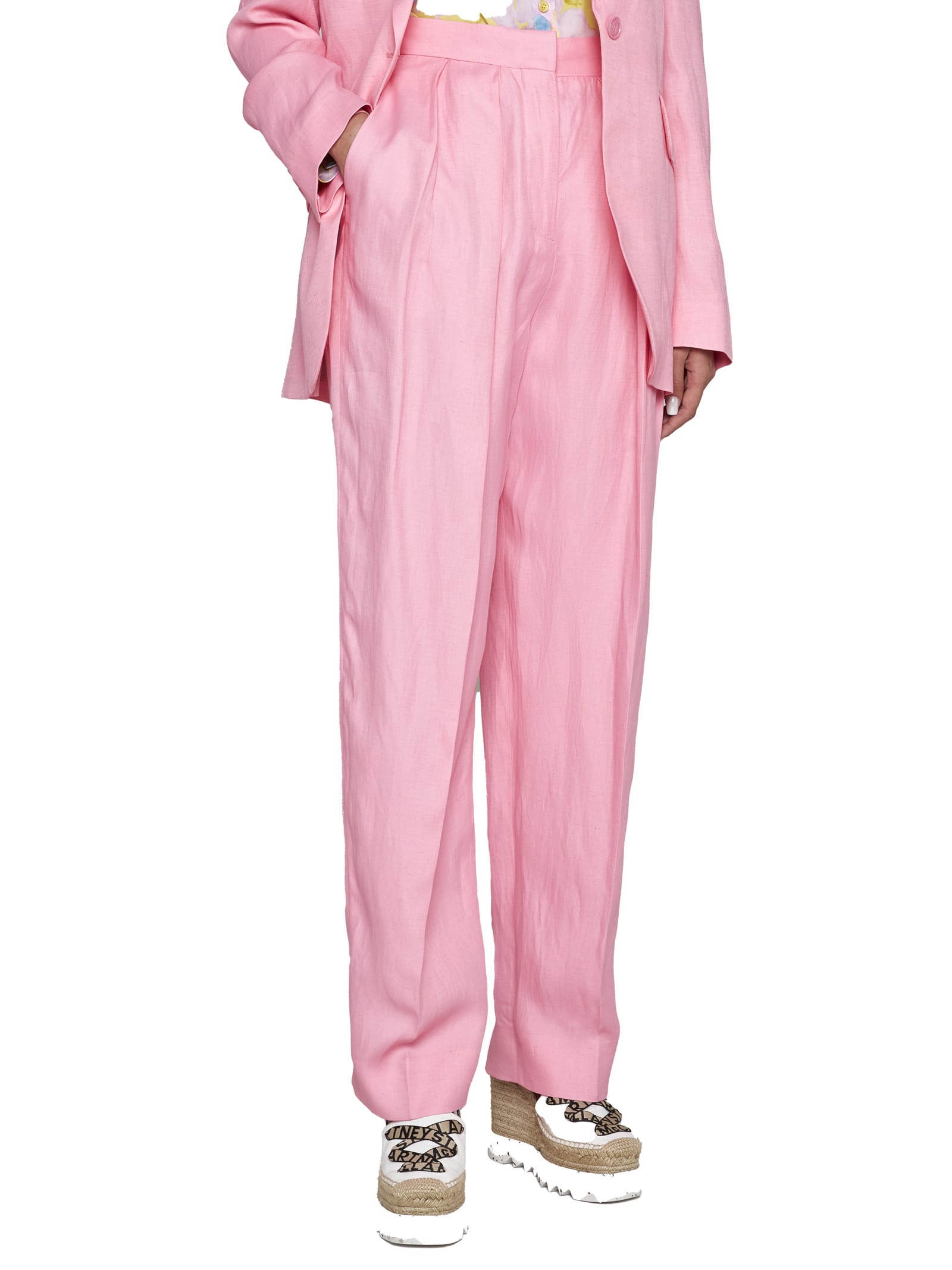 Stella Mccartney Pants In Hibiscus (pink)
