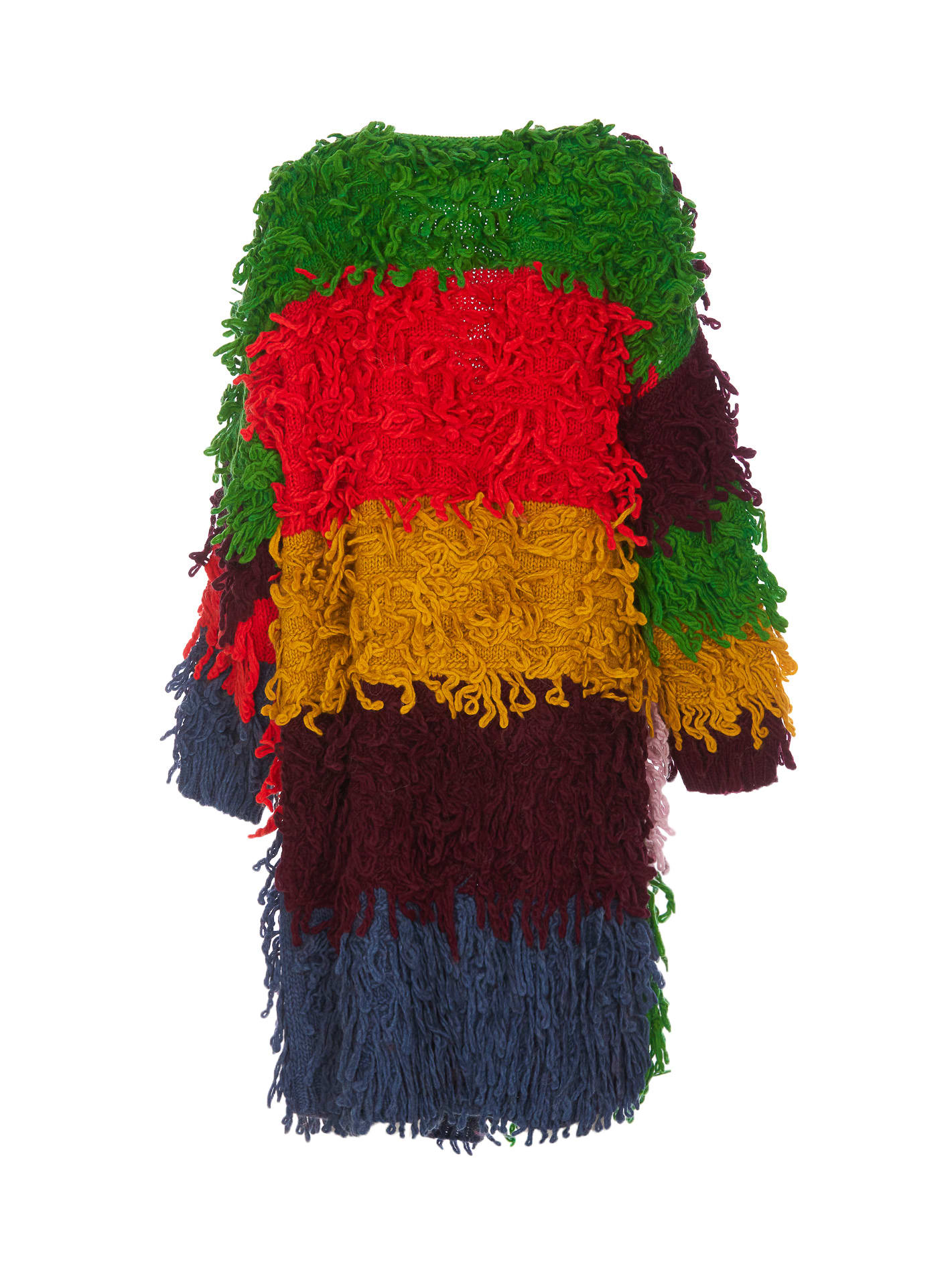 Shop Essentiel Antwerp Multicolor Oversized Loop Stitch Knit In Multicolour