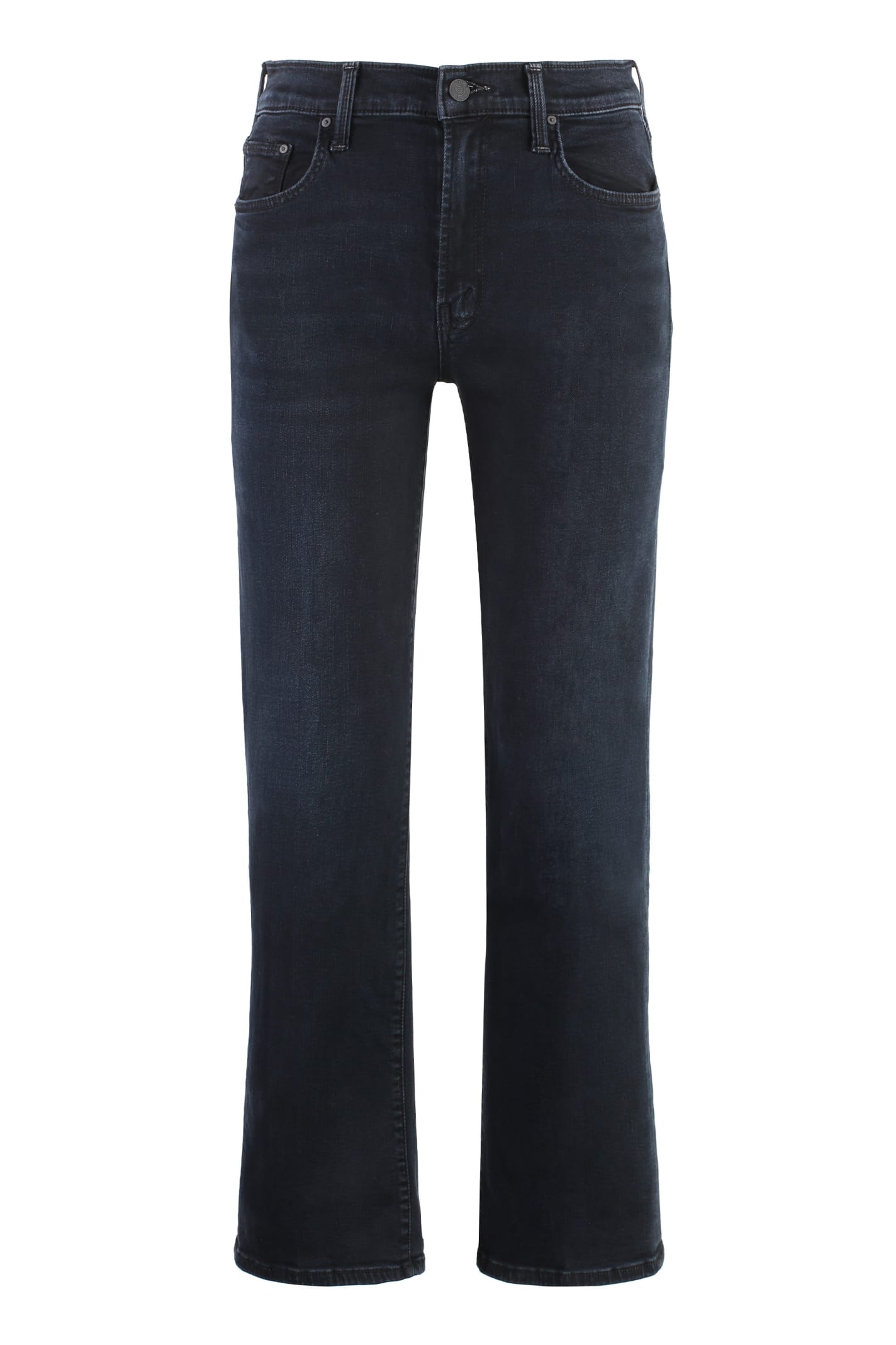 Shop Mother Rambler5-pocket Straight-leg Jeans In Blue