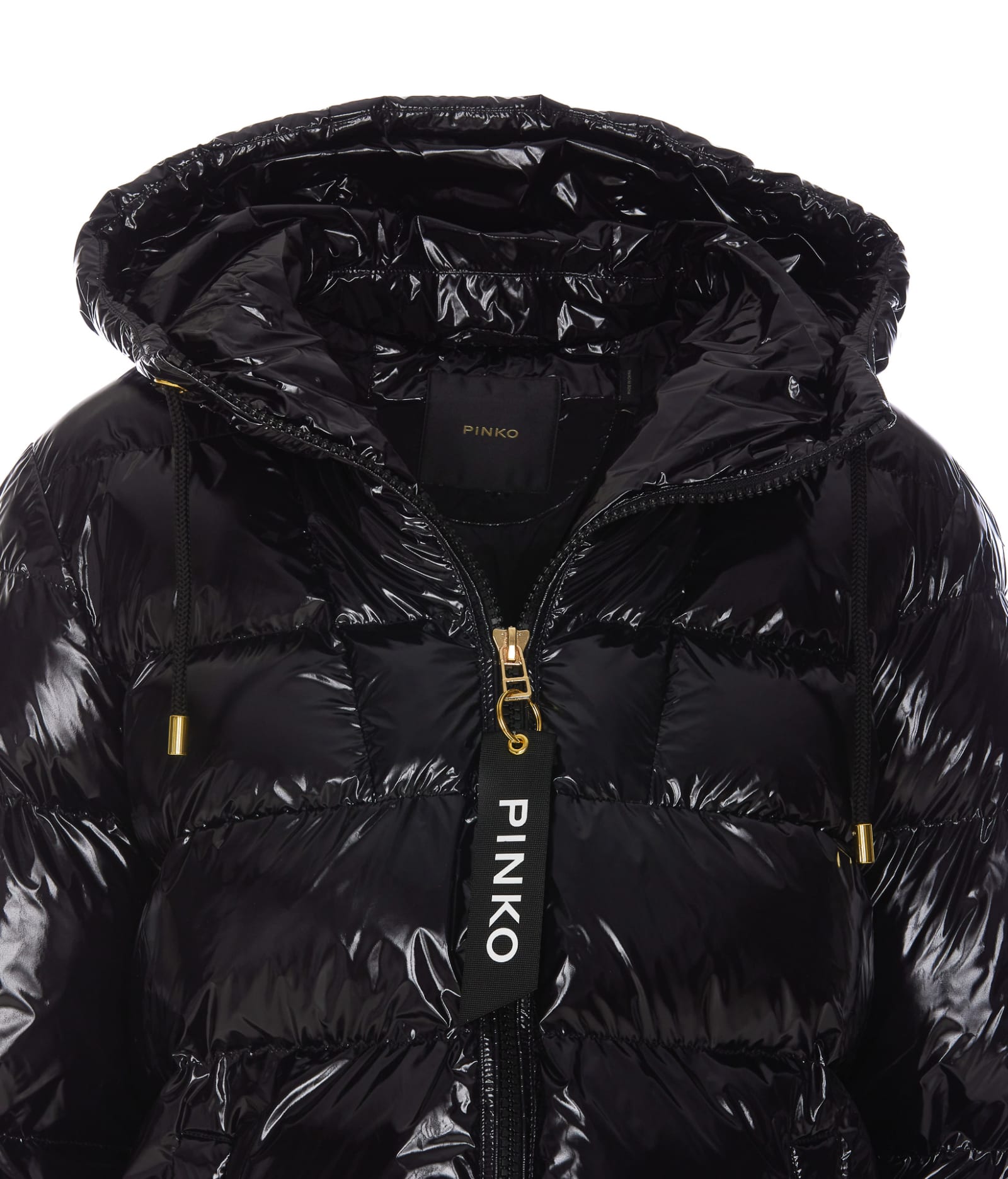 Shop Pinko Eleodoro Down Jacket In Black