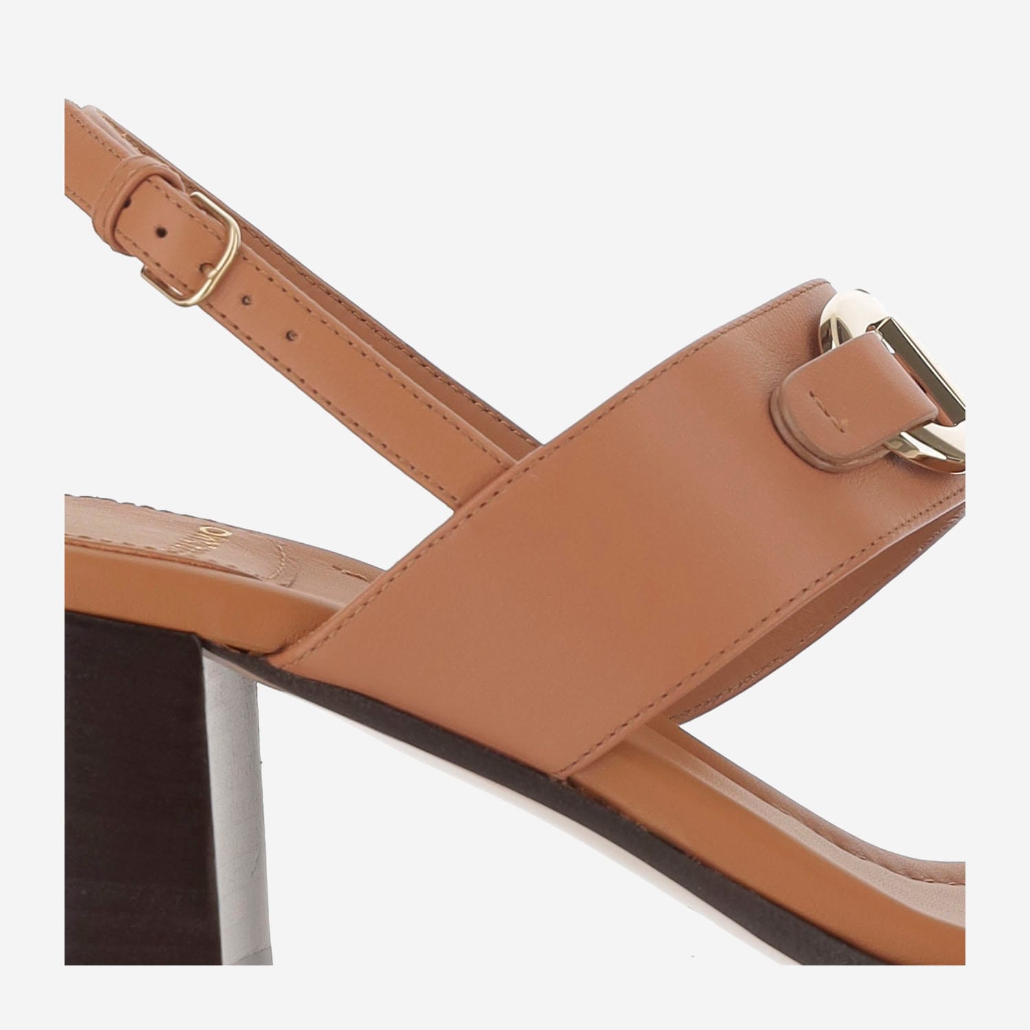 Ferragamo Women's Lou Gancini Block Heel Sandals In Beige