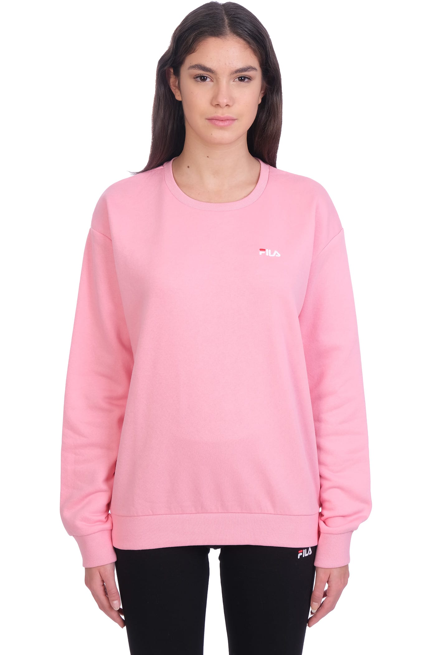 Fila Edie Sweatshirt In Rose-pink Cotton