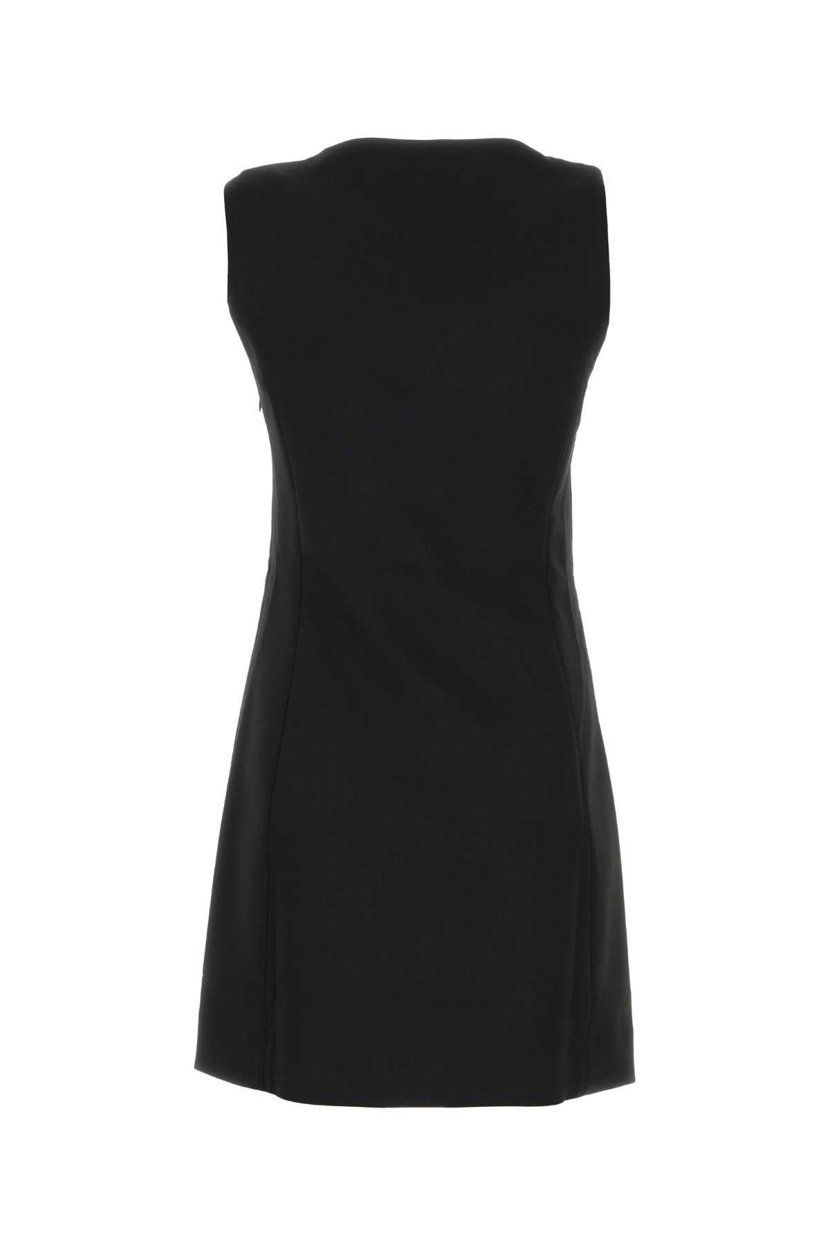 Coperni Black Stretch Jersey Fitted Dress