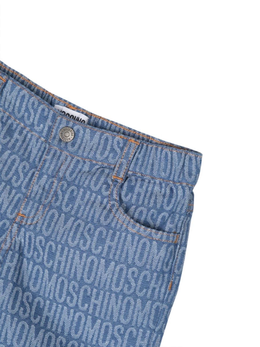 Shop Moschino Shorts In Blue