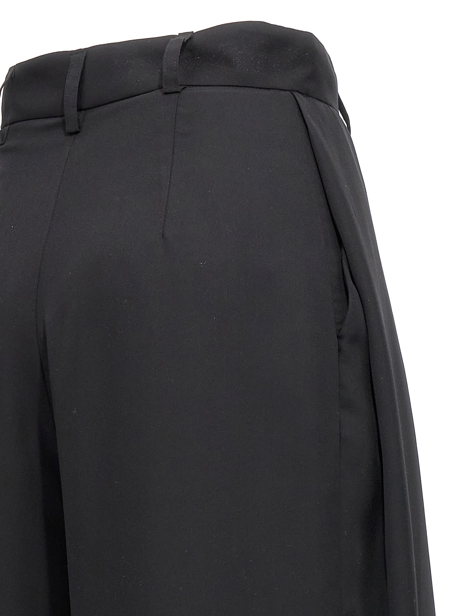 Shop Monot Georgette Pants In Black
