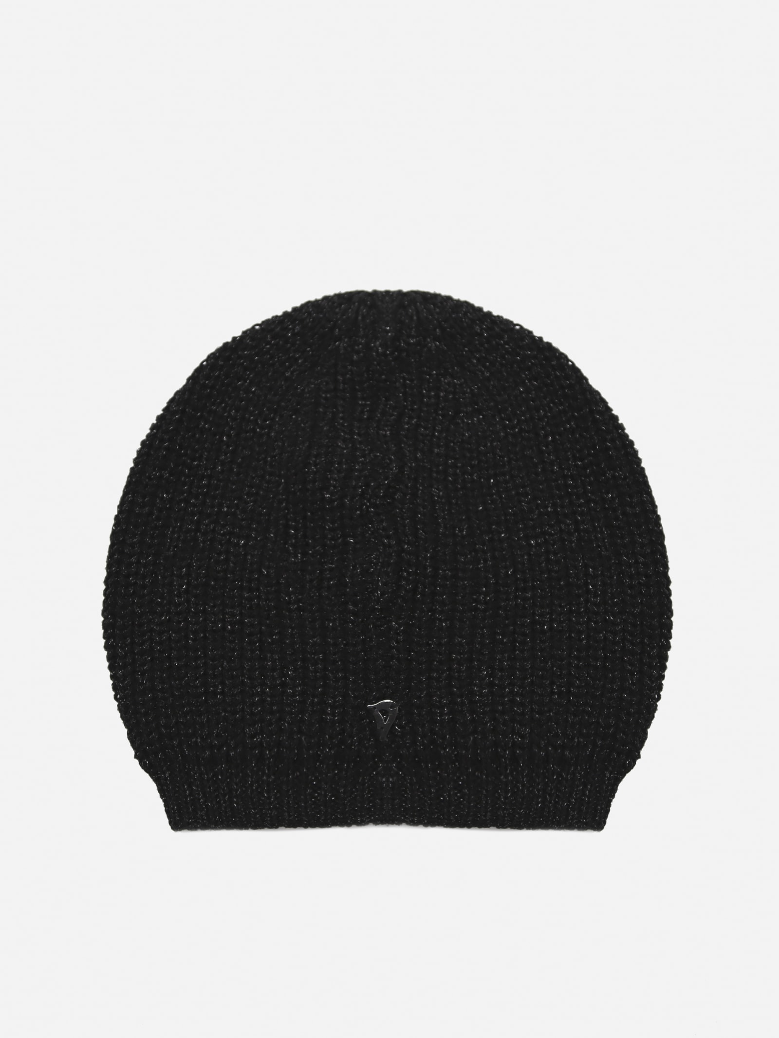 Dondup Ribbed Hat With Lamé Inserts