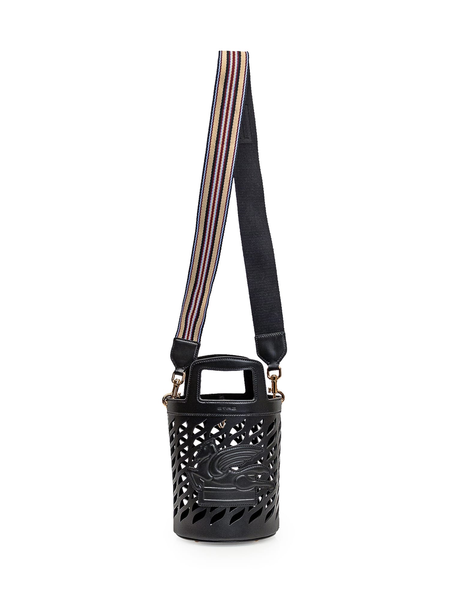 Shop Etro Bucket Bag In Nero