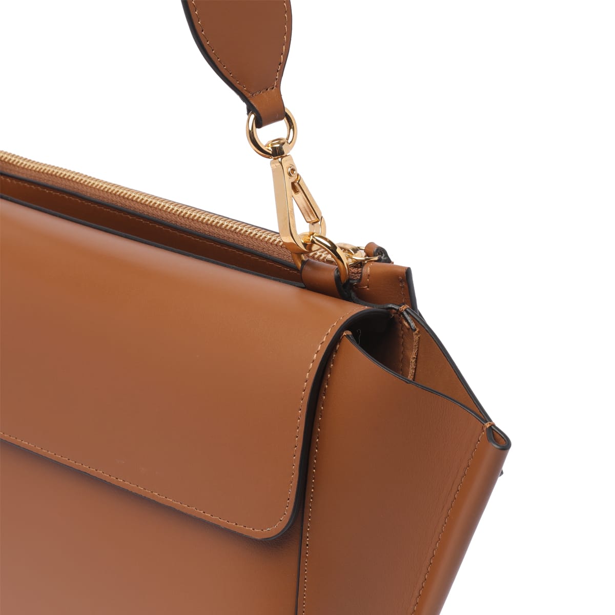 Shop Wandler Hortensia Medium Bag In Brown