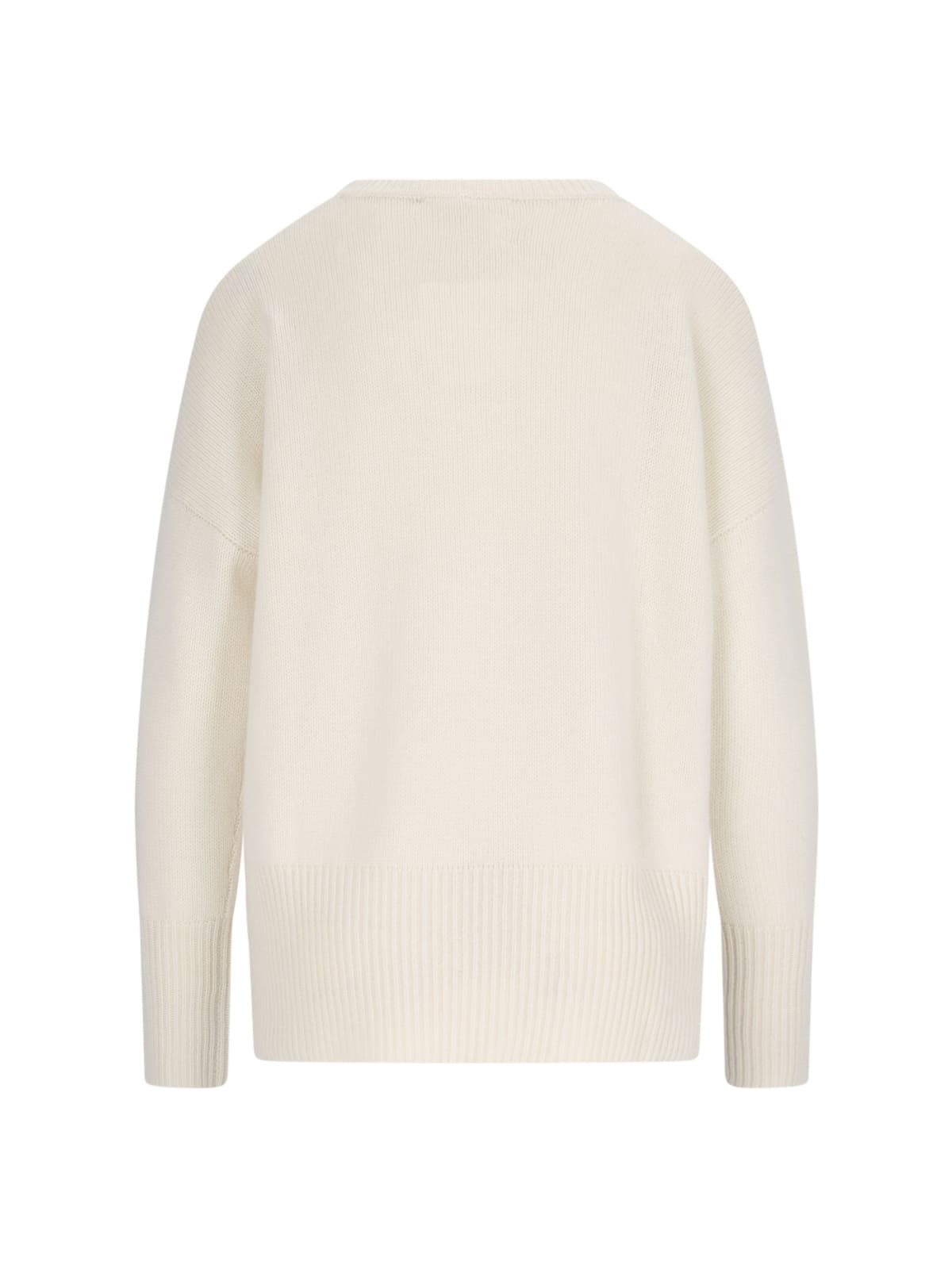 Shop Lisa Yang Mila Classic Sweater In Crema