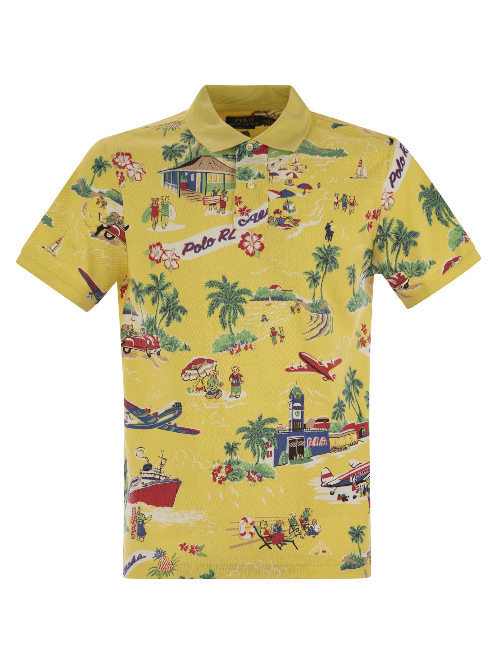 Polo Ralph Lauren Polo À Motif In Yellow
