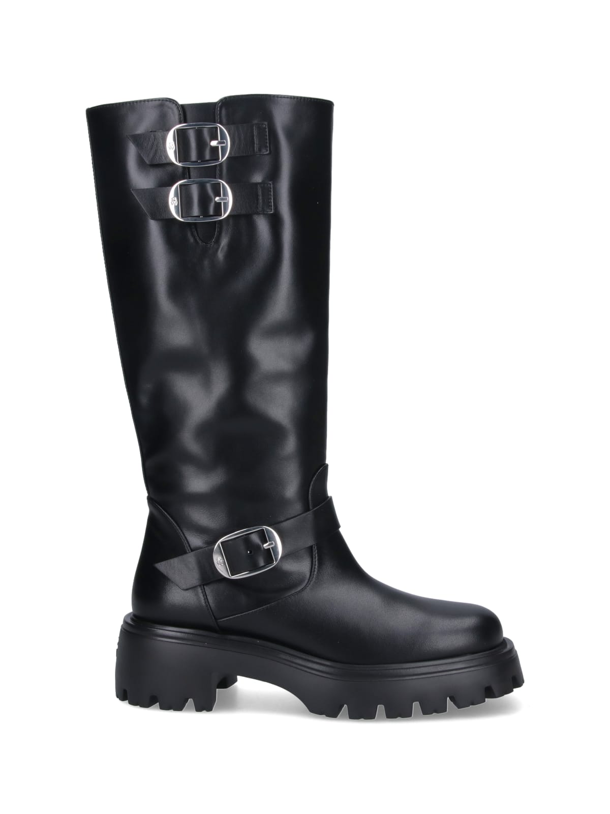 Shop Stuart Weitzman Emerson Biker Boots In Black