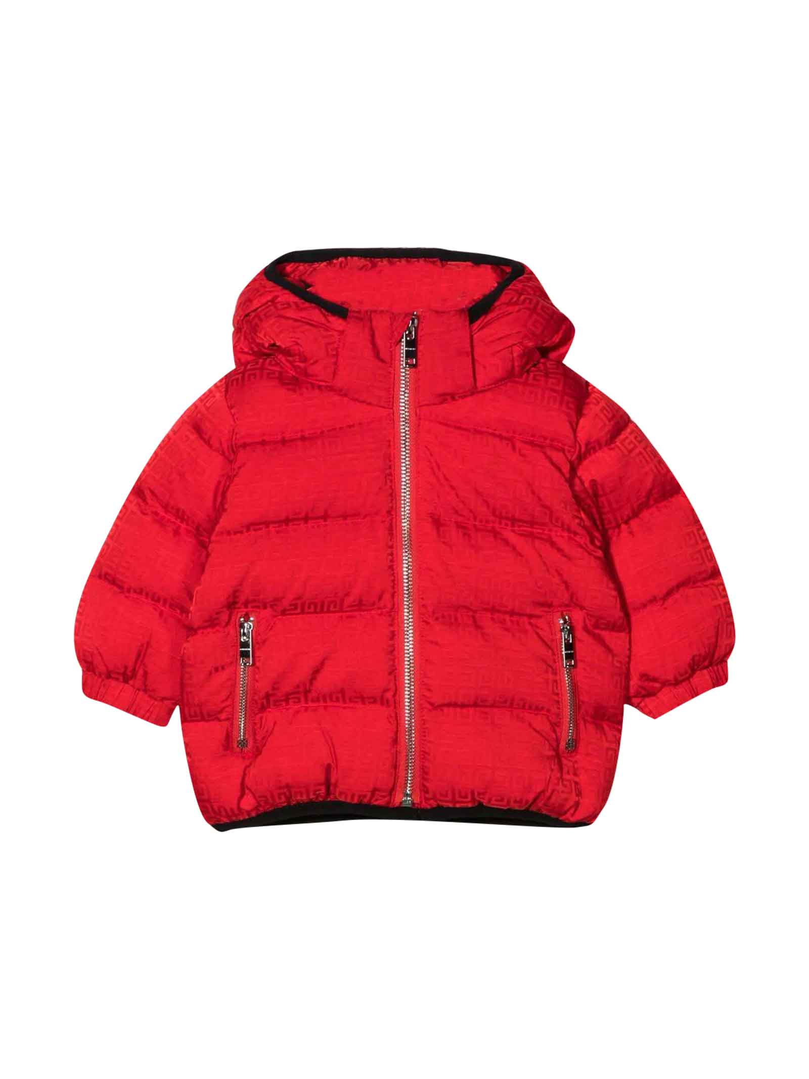 Givenchy Red Down Jacket Baby Unisex