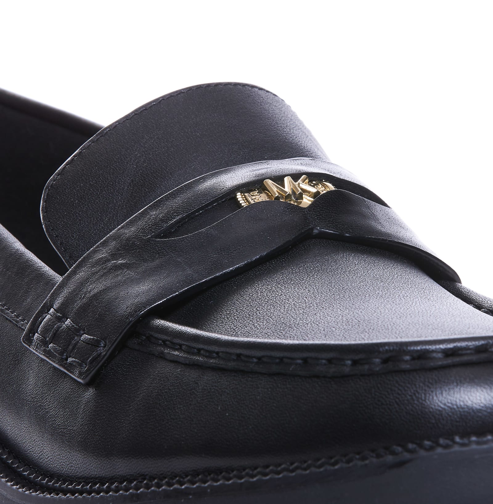 Shop Michael Michael Kors Eden Loafers In Black