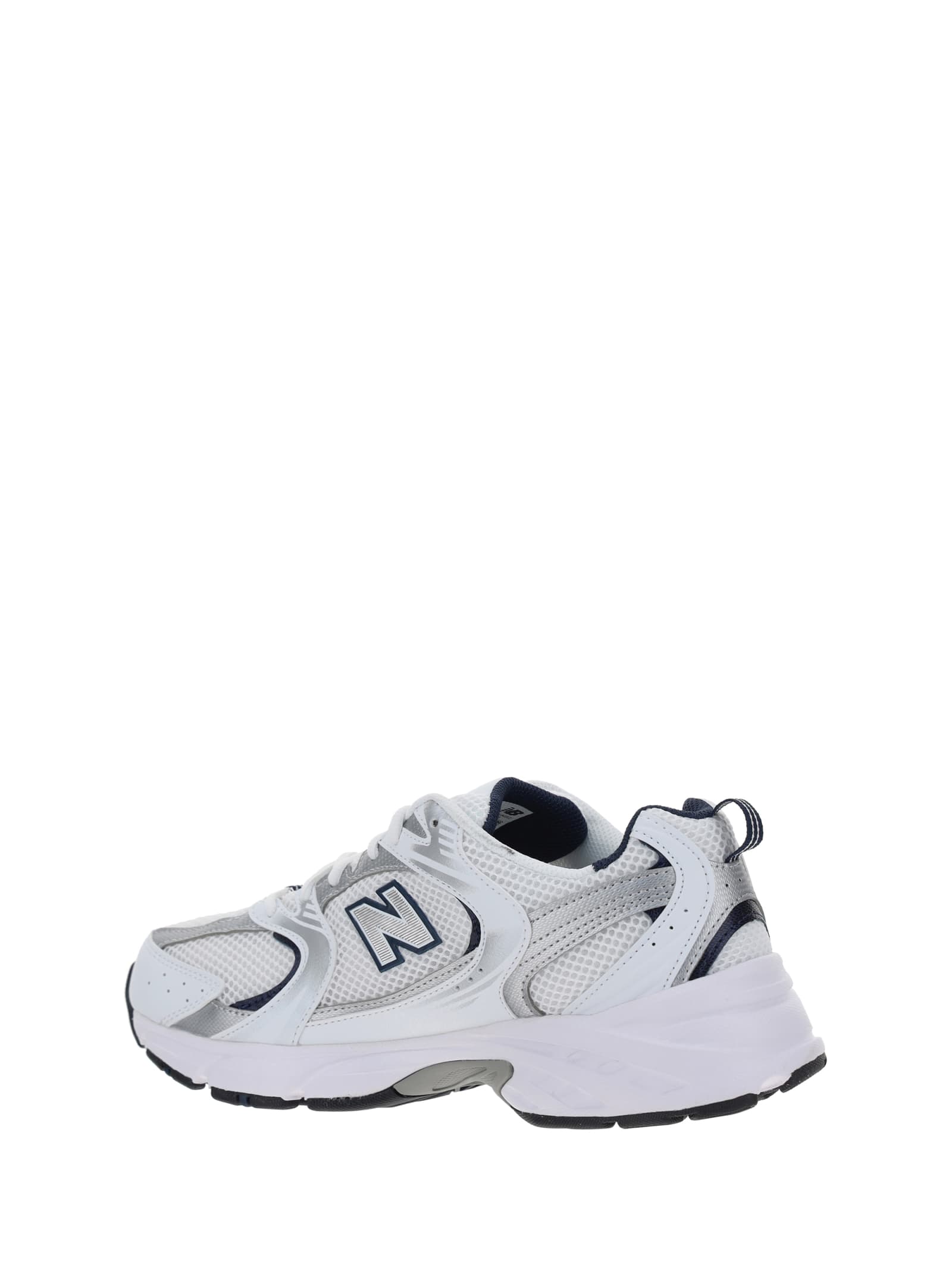 Shop New Balance Lifestyle Sneakers In White/blue D