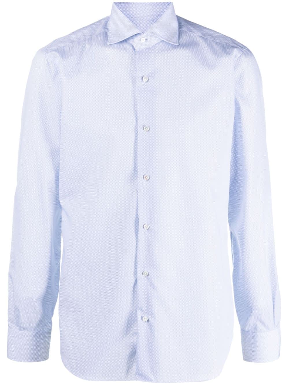 Shop Barba Napoli Striped Shirt In White