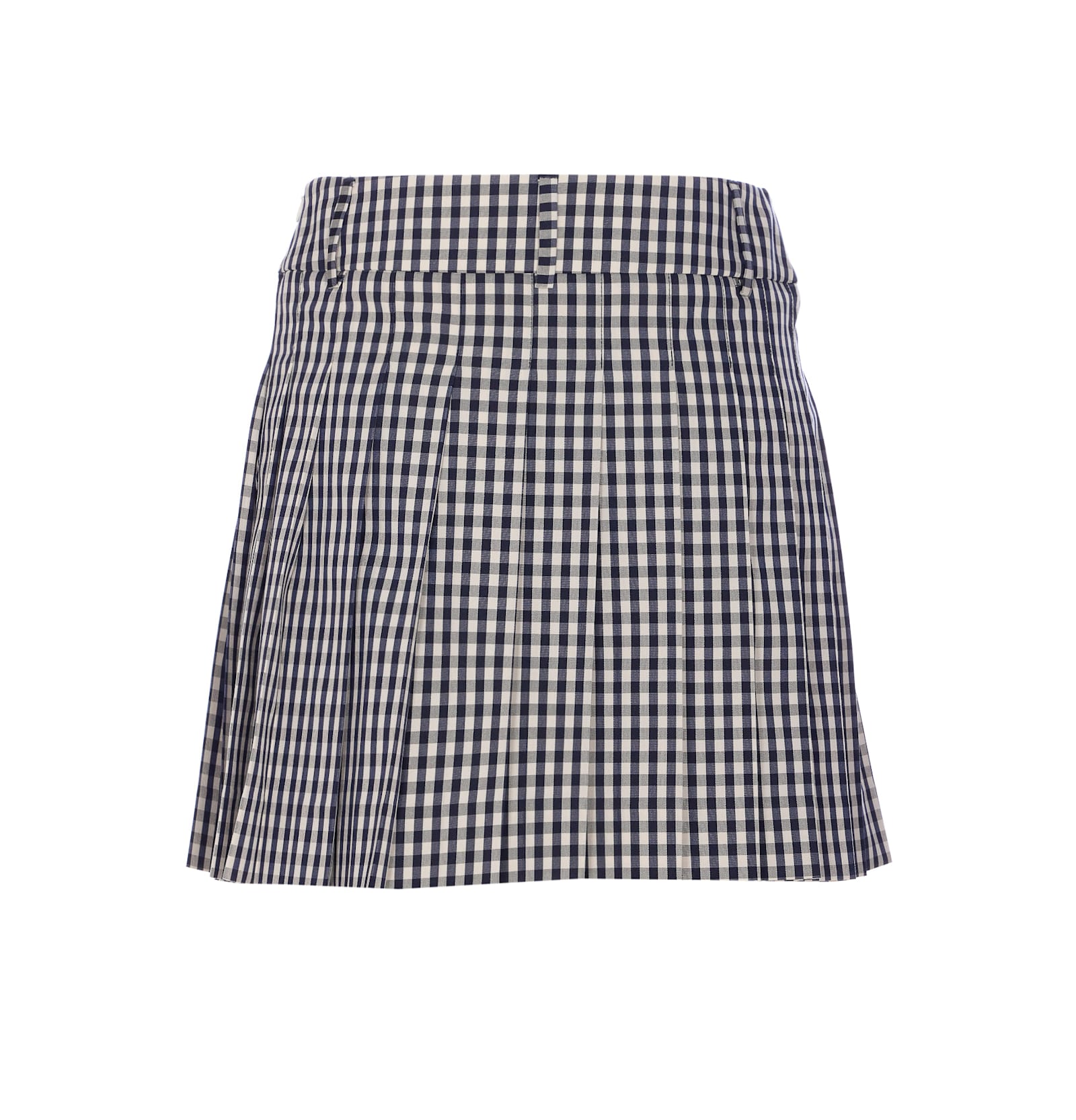 Liu •jo Liu Jo Check Pattern Pleated Miniskirt With Belt Loops