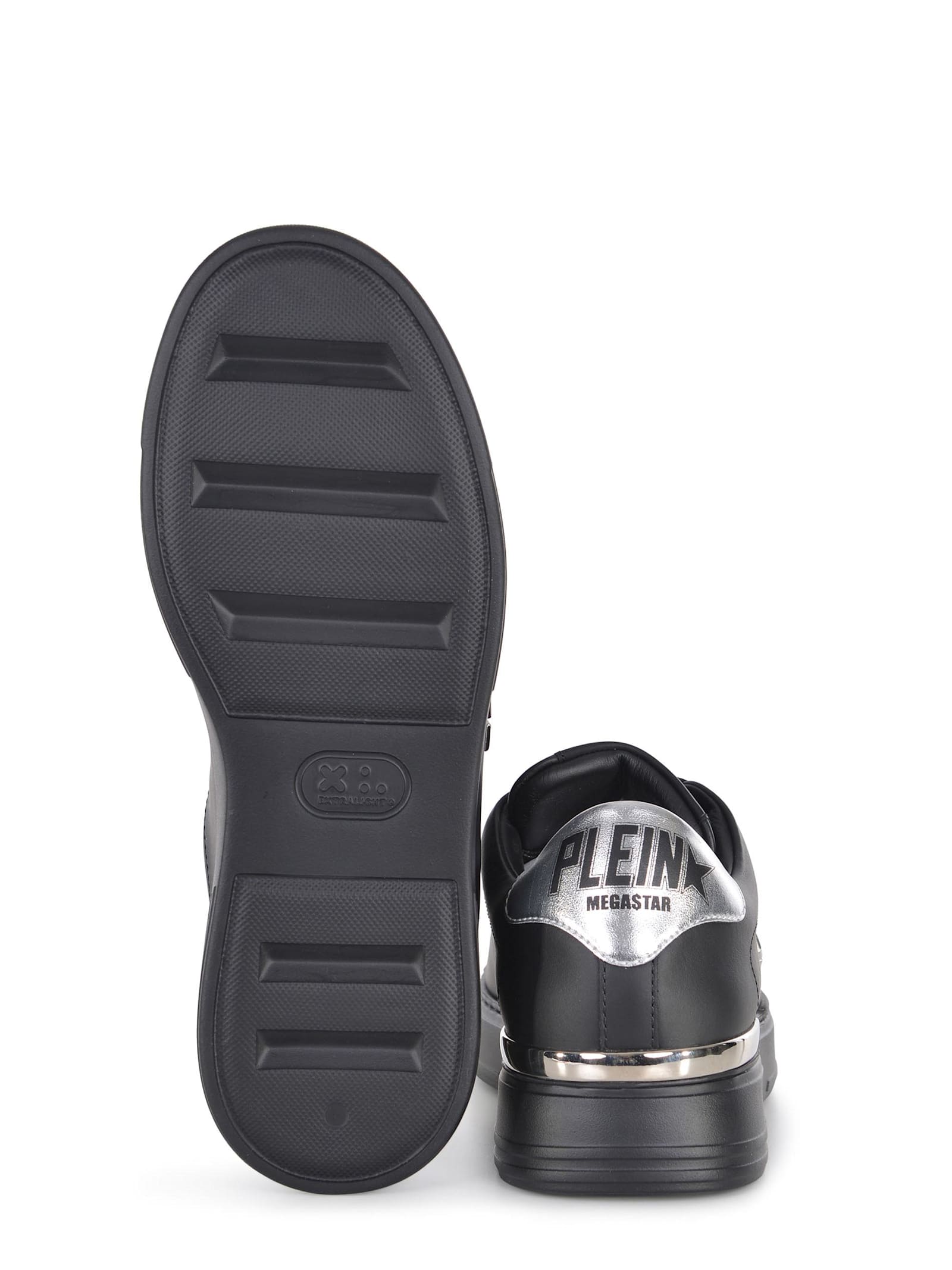 Shop Philipp Plein Sneakers In Leather In Black