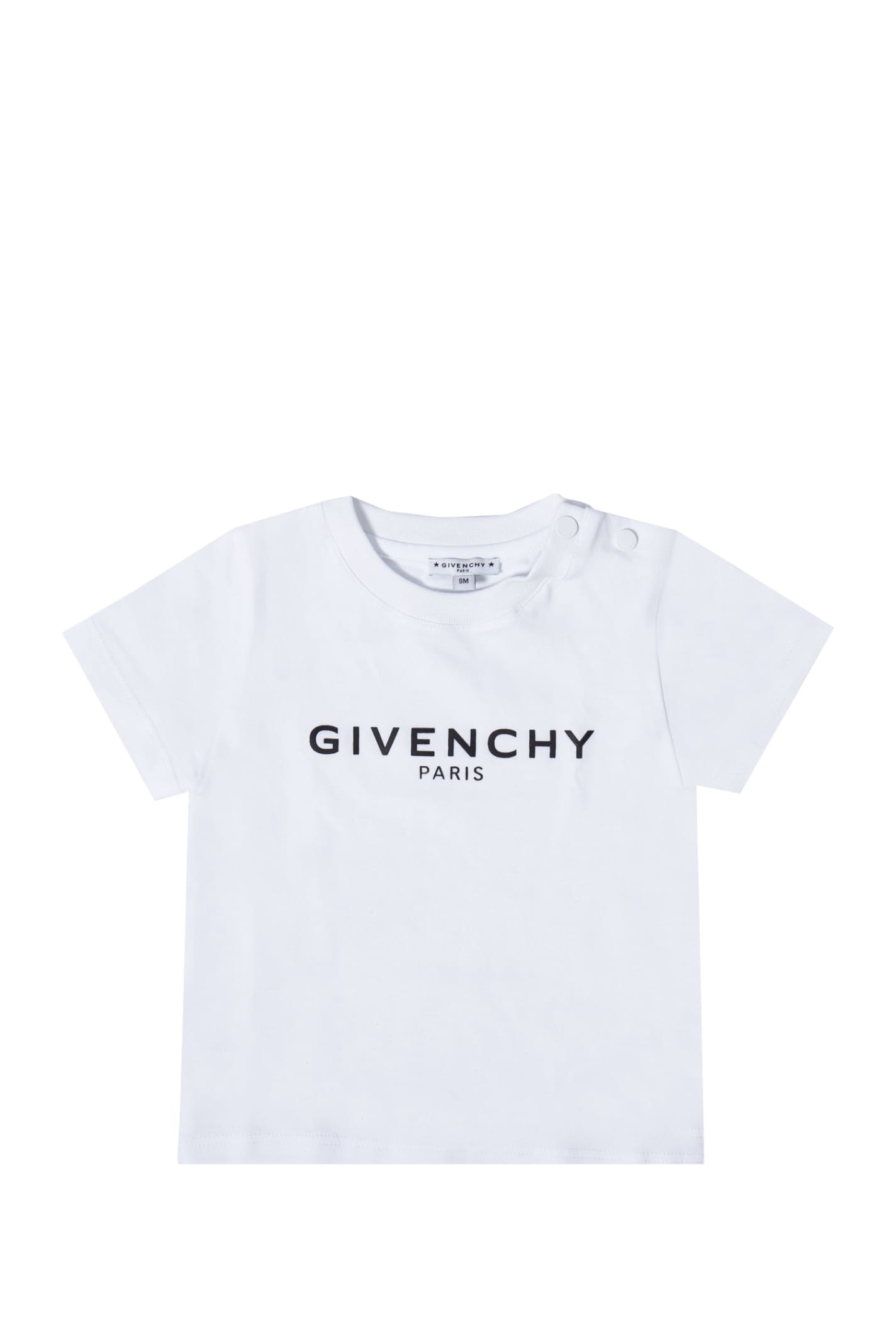 Givenchy Babies' Cotton T-shirt In Bianco